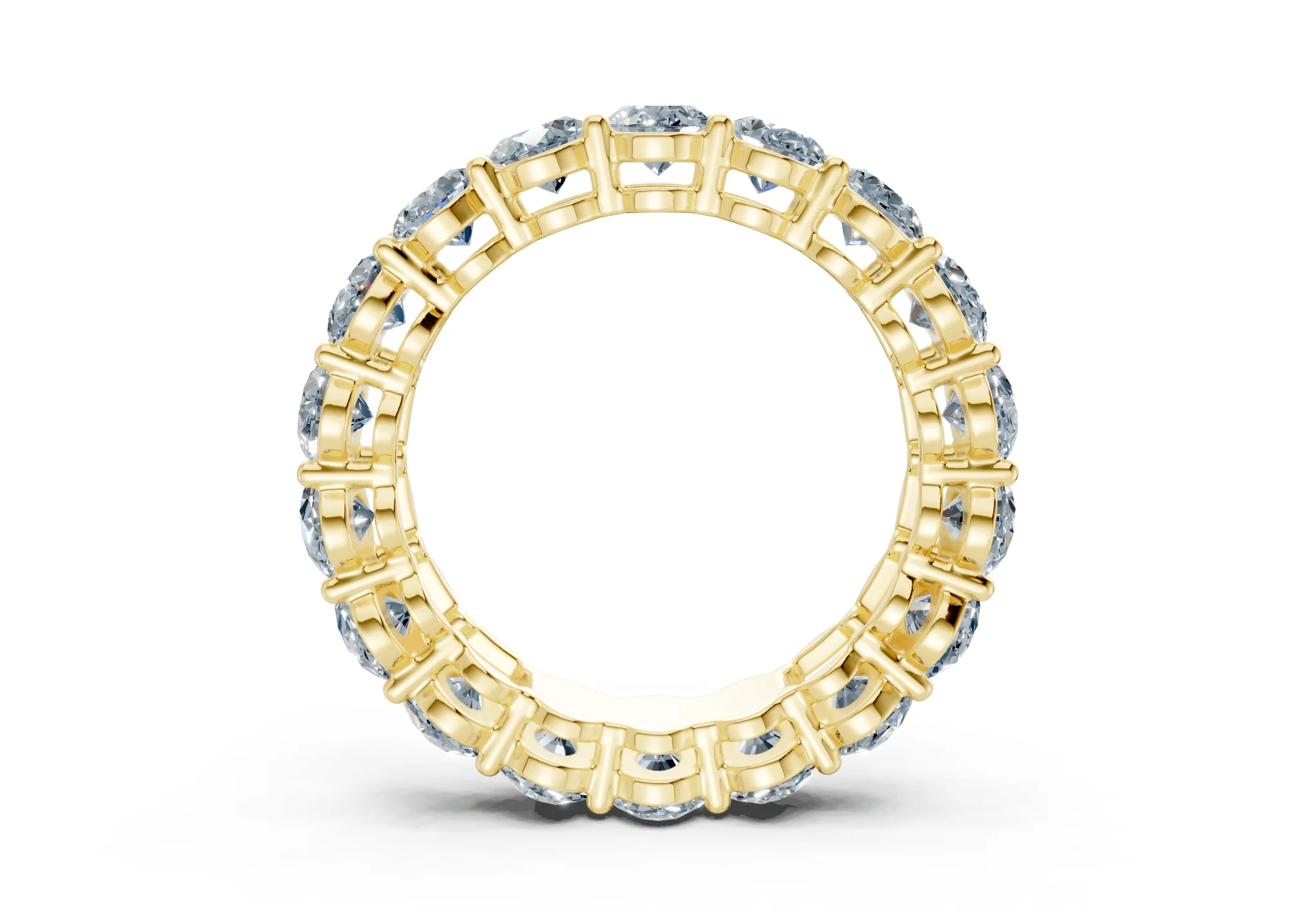 Melrose Oval Cut Blue Diamond Eternity Band 6½ Carat Total Wt. - Image 2