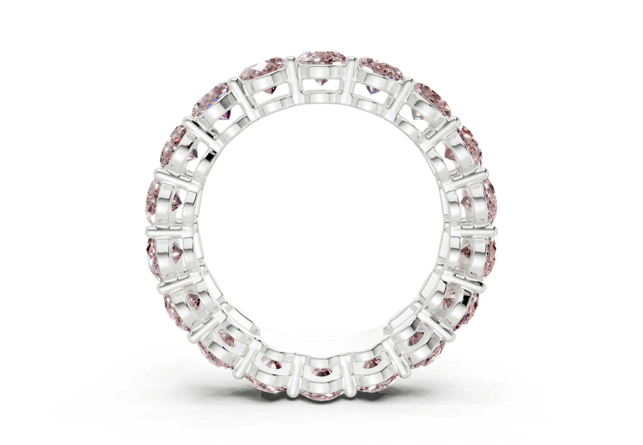 Melrose Oval Cut Pink Diamond Eternity Band 5½ Carat Total Wt. - Image 10