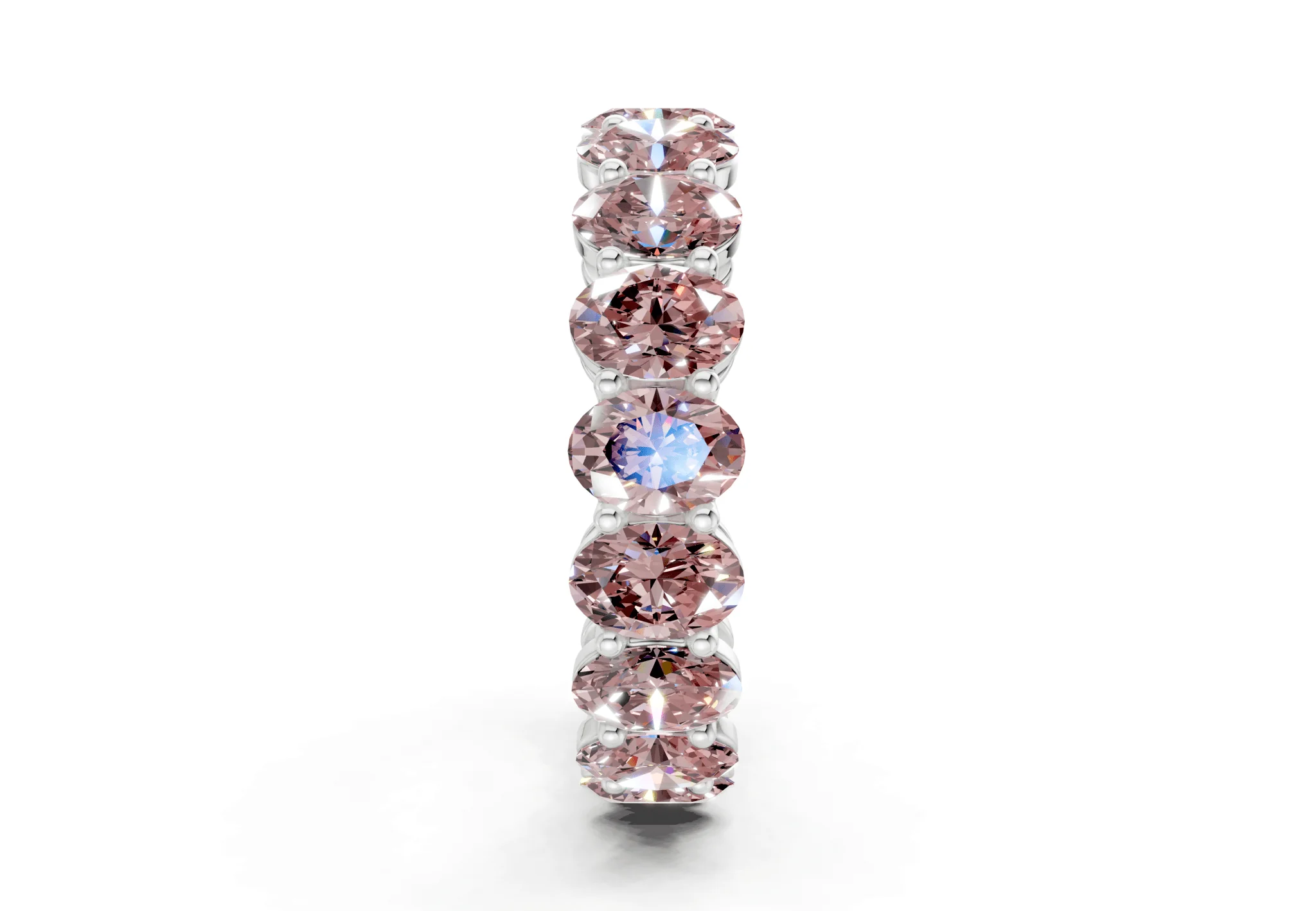 Melrose Oval Cut Pink Diamond Eternity Band 5½ Carat Total Wt. - Image 11