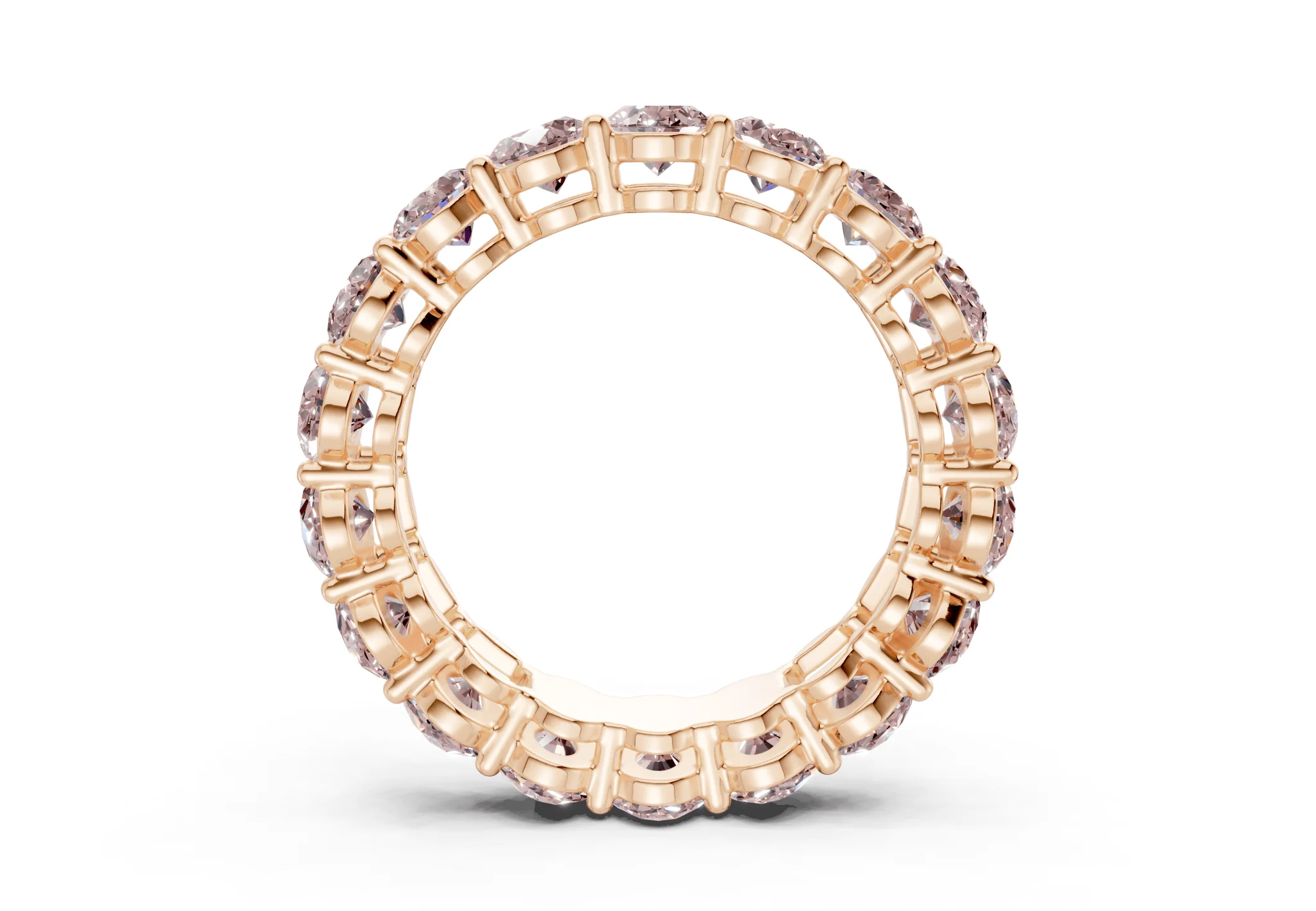 Melrose Oval Cut Pink Diamond Eternity Band 6½ Carat Total Wt. - Image 6