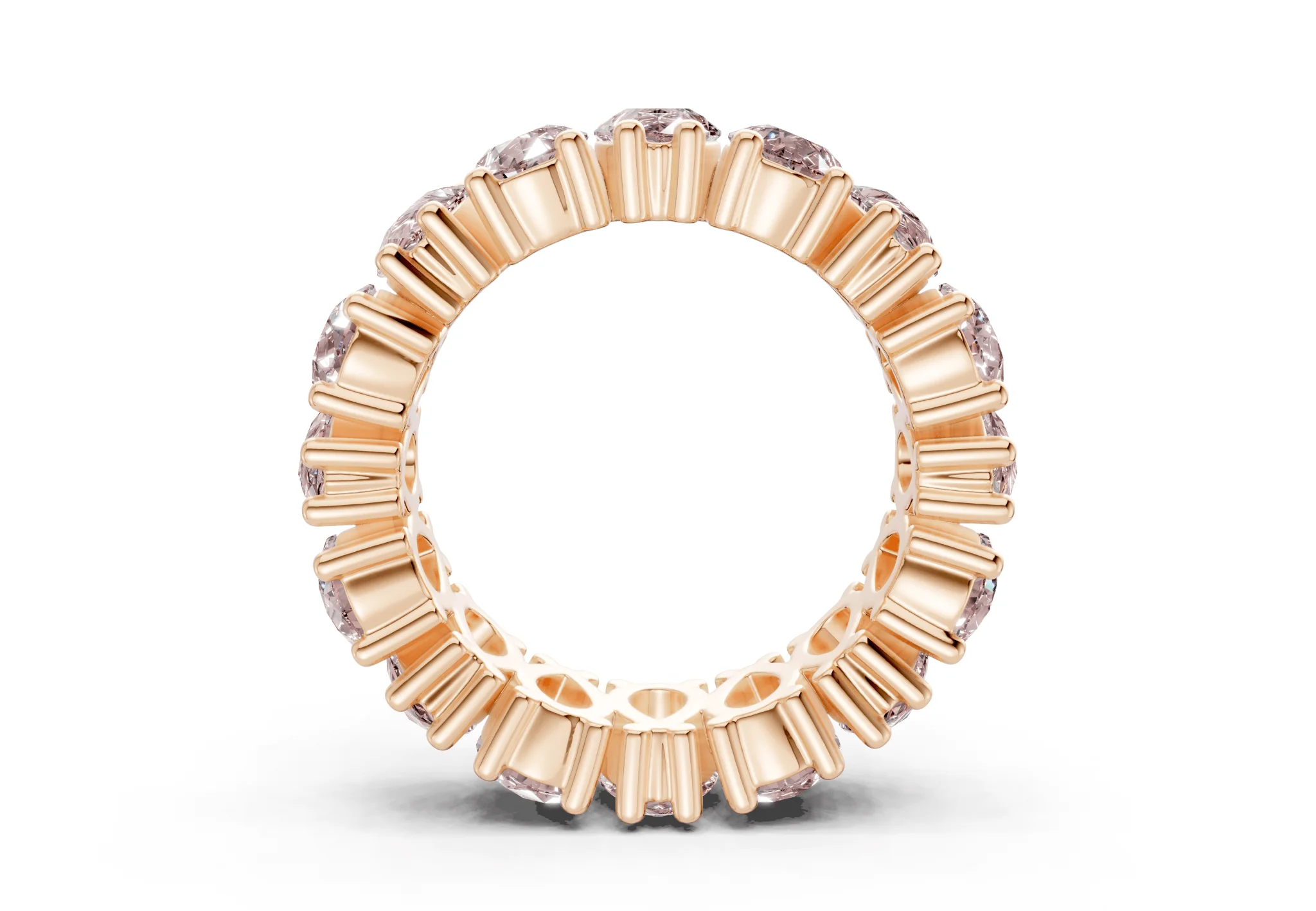 Melrose Pear Cut Pink Diamond Eternity Band 5 Carat Total Wt. - Image 6
