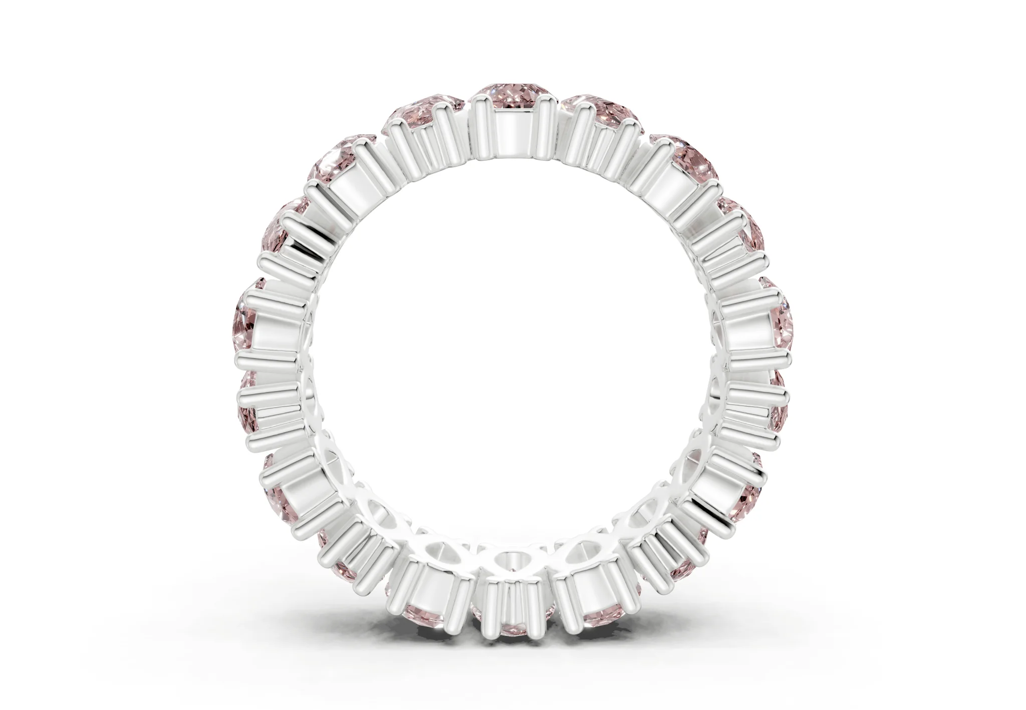 Melrose Pear Cut Pink Diamond Eternity Band 8 Carat Total Wt. - Image 10