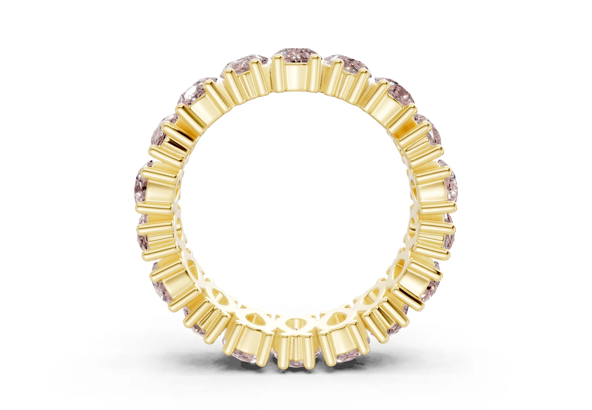 Melrose Pear Cut Pink Diamond Eternity Band 8 Carat Total Wt. - Image 2