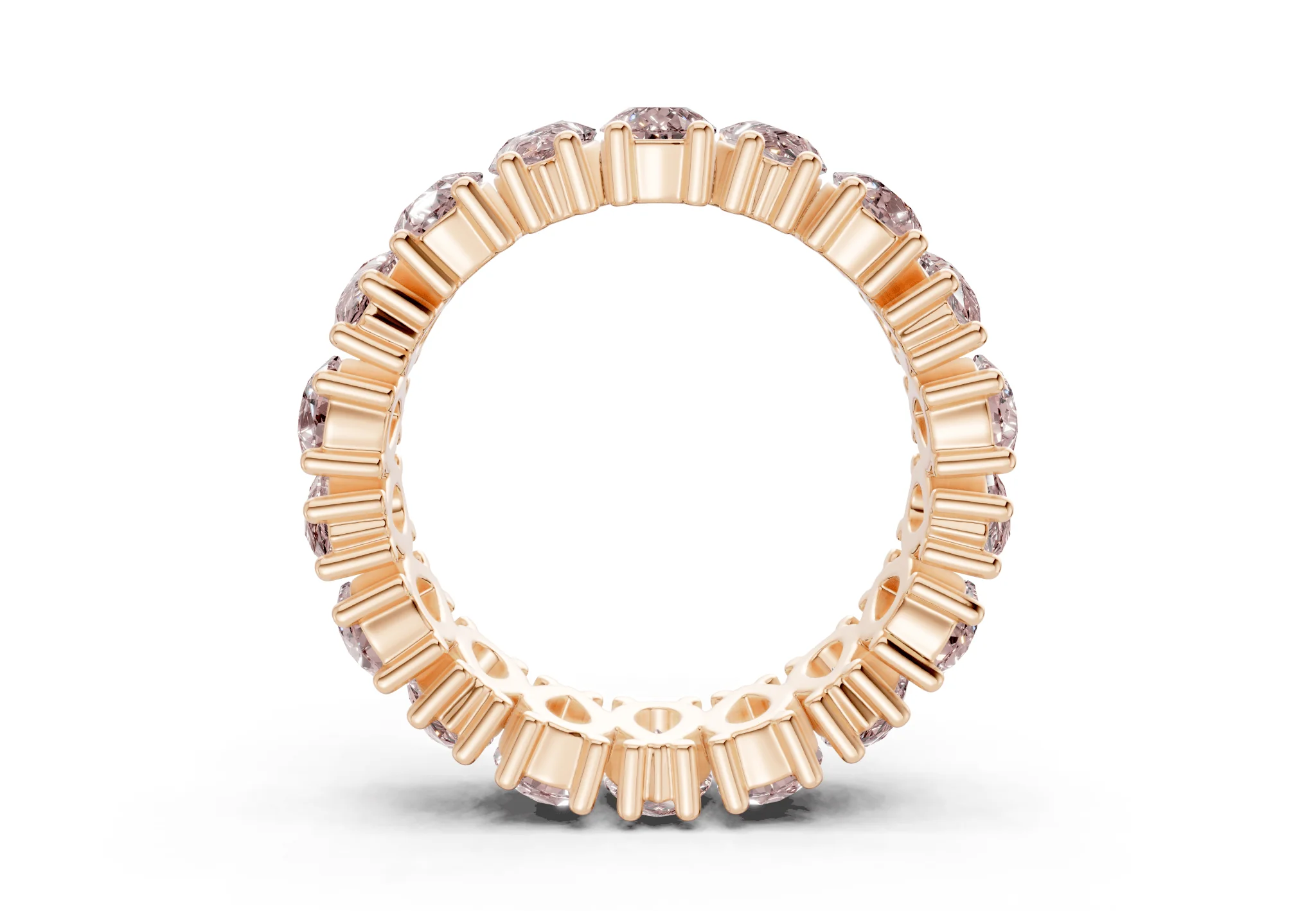 Melrose Pear Cut Pink Diamond Eternity Band 8 Carat Total Wt. - Image 6