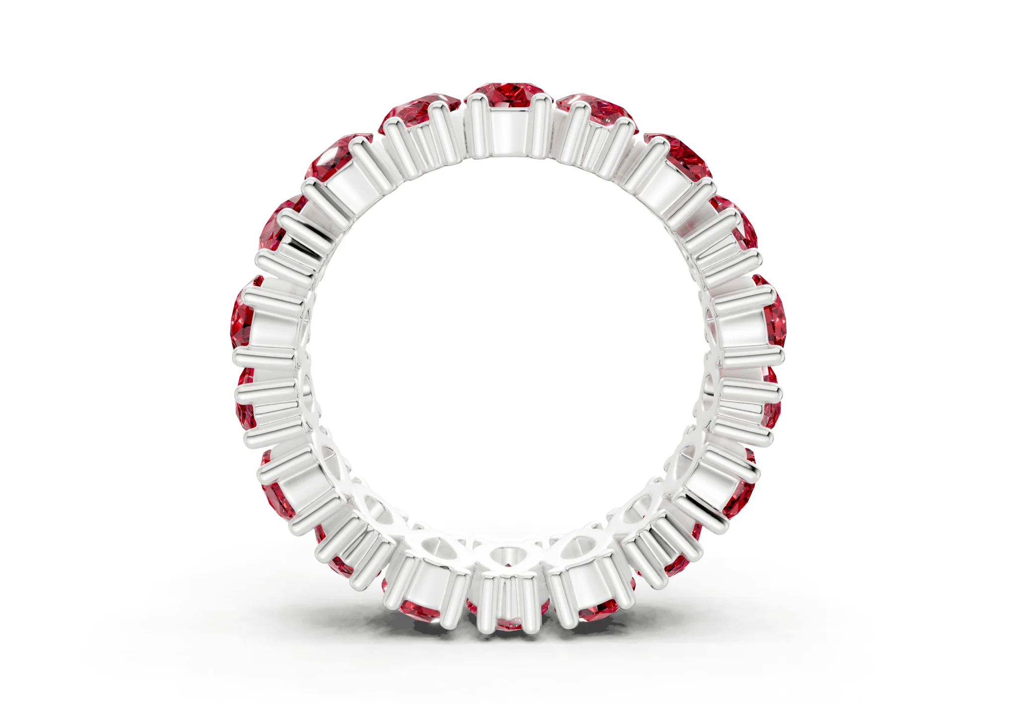 Melrose Pear Cut Ruby Gemstone Eternity Band 8 Carat Total Wt. - Image 10
