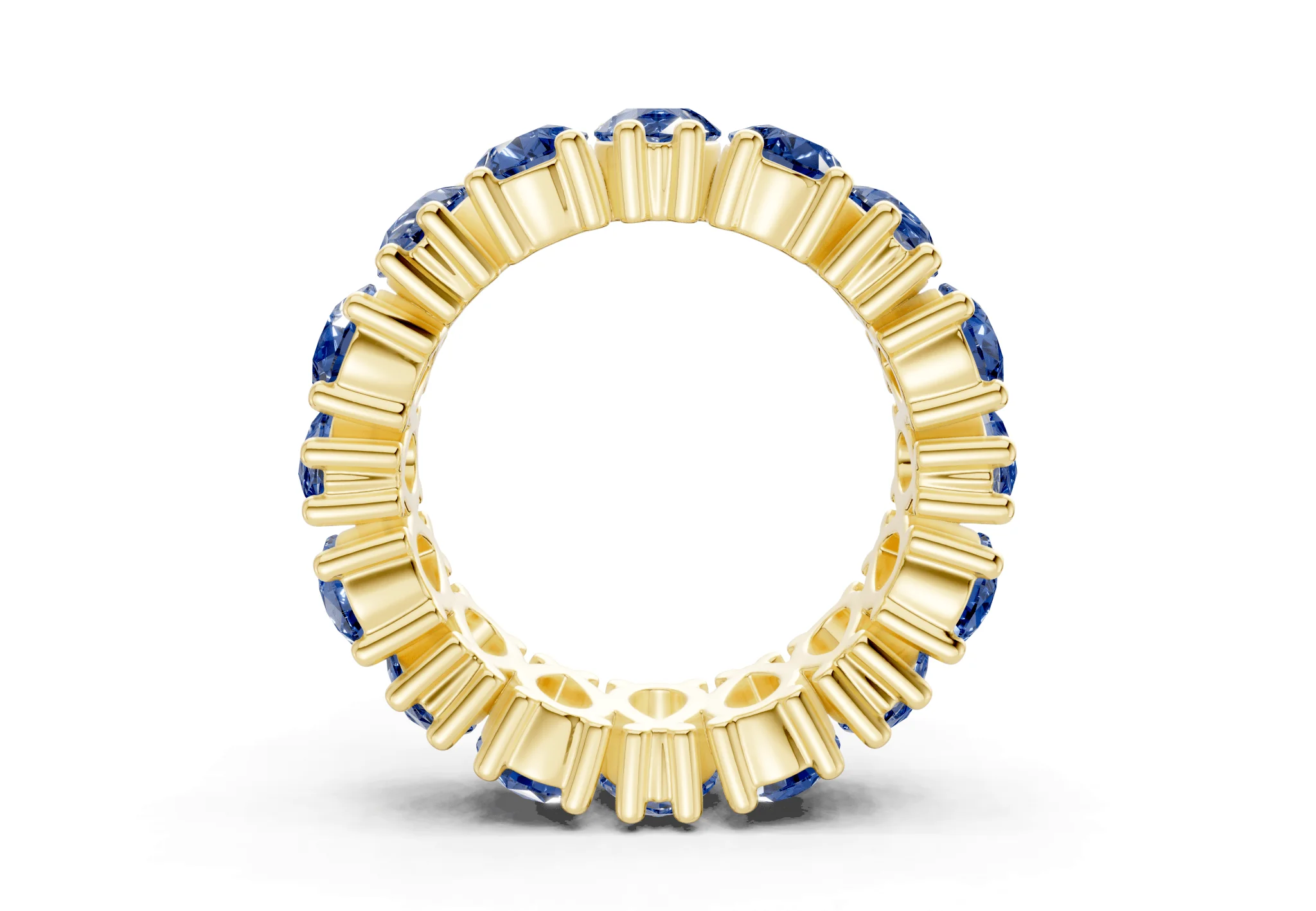 Melrose Pear Cut Sapphire Gemstone Eternity Band 5 Carat Total Wt. - Image 2