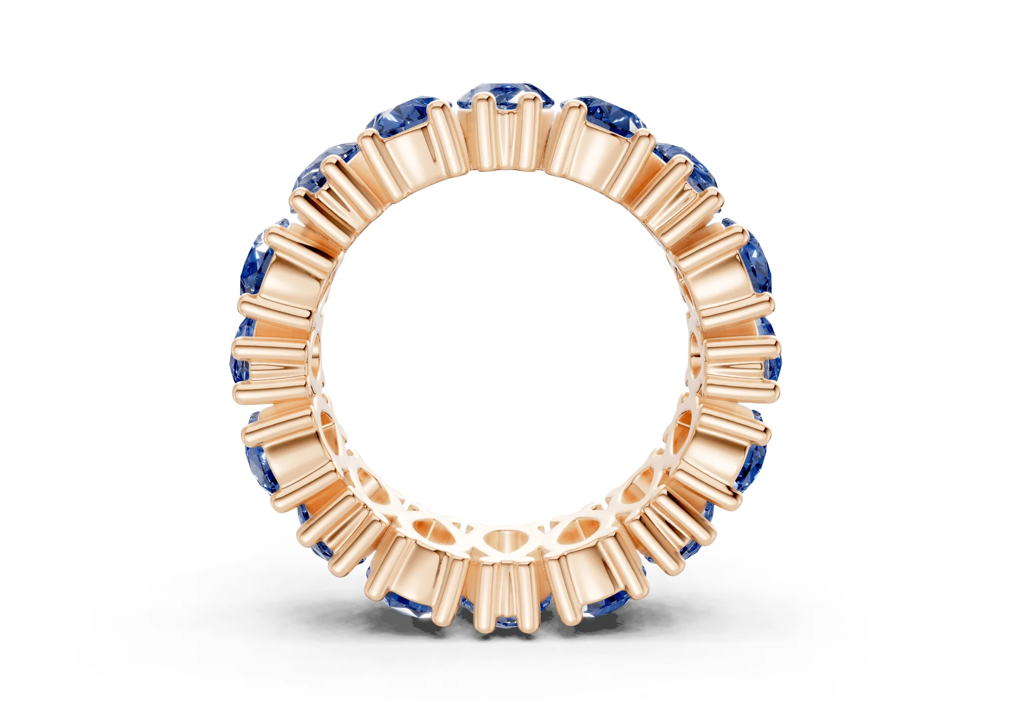 Melrose Pear Cut Sapphire Gemstone Eternity Band 5 Carat Total Wt. - Image 6