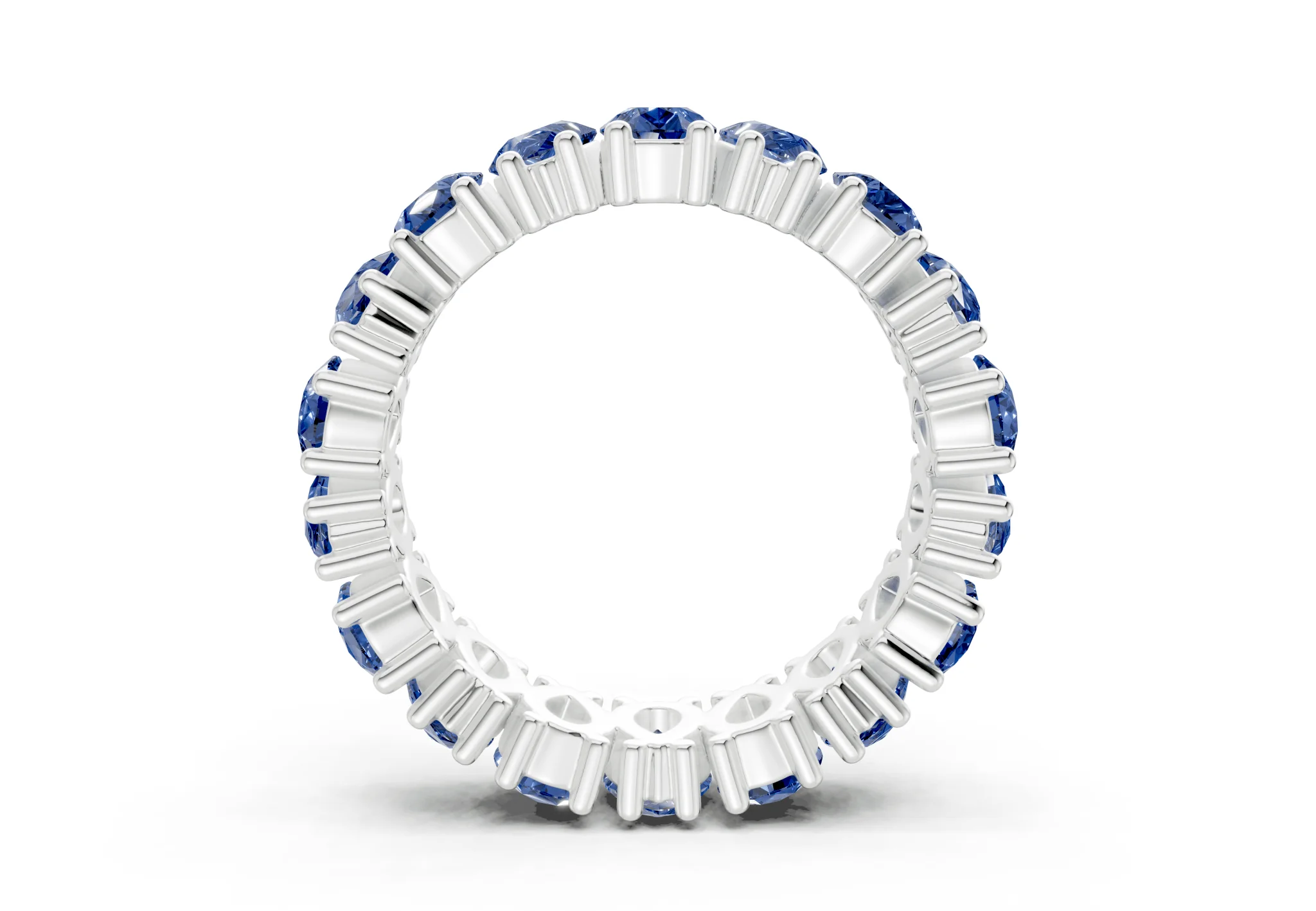 Melrose Pear Cut Sapphire Gemstone Eternity Band 8 Carat Total Wt. - Image 10