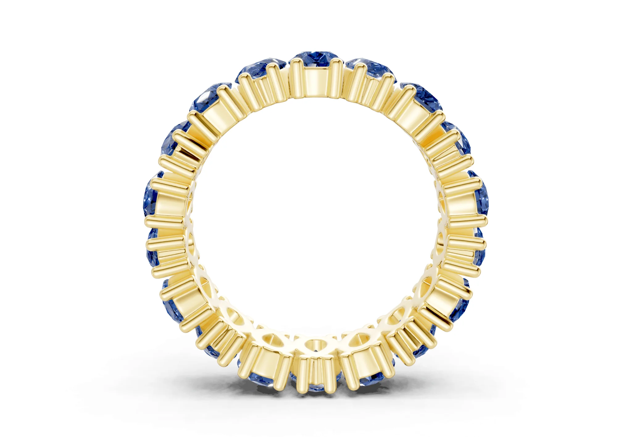 Melrose Pear Cut Sapphire Gemstone Eternity Band 8 Carat Total Wt. - Image 2