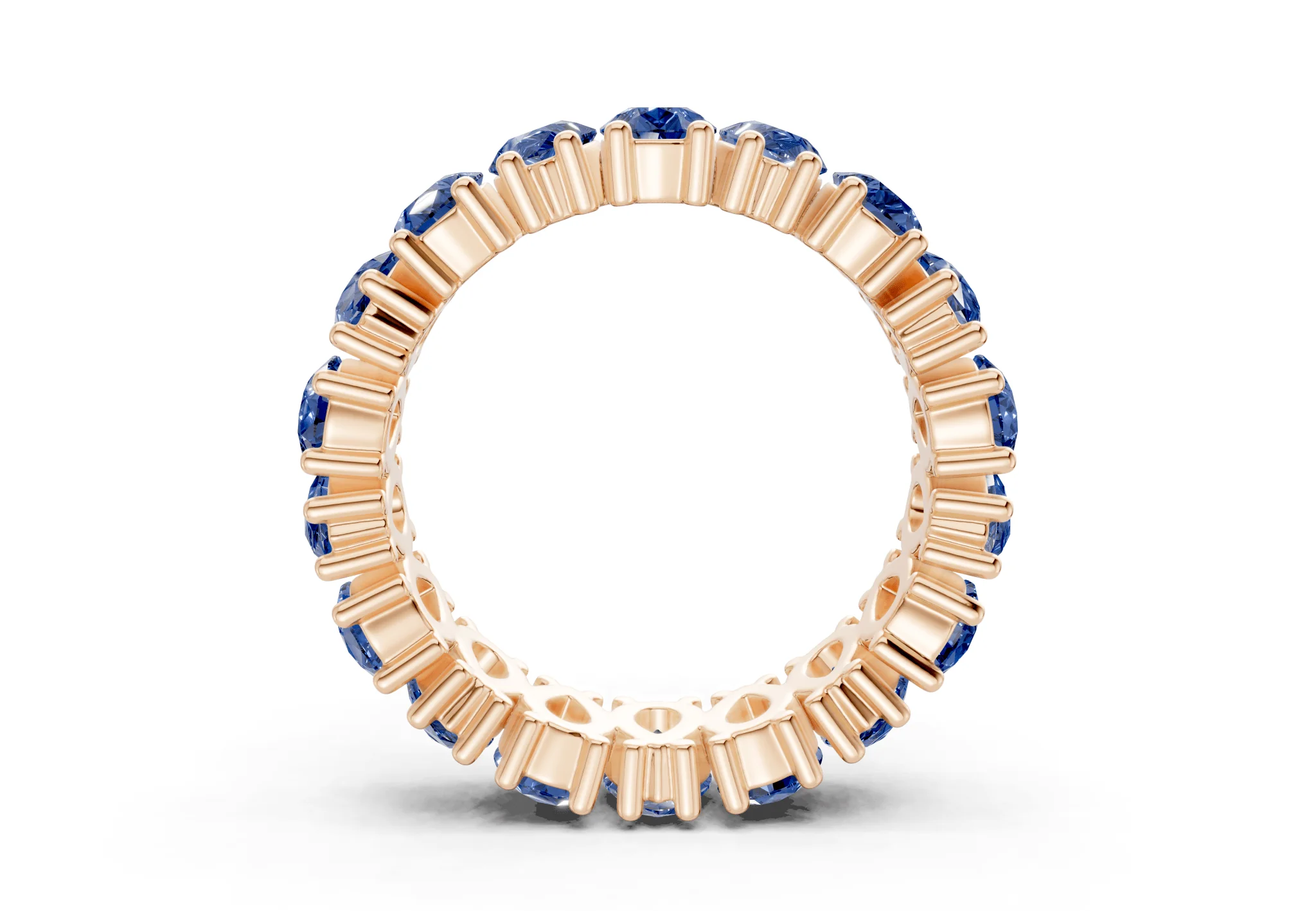Melrose Pear Cut Sapphire Gemstone Eternity Band 8 Carat Total Wt. - Image 6