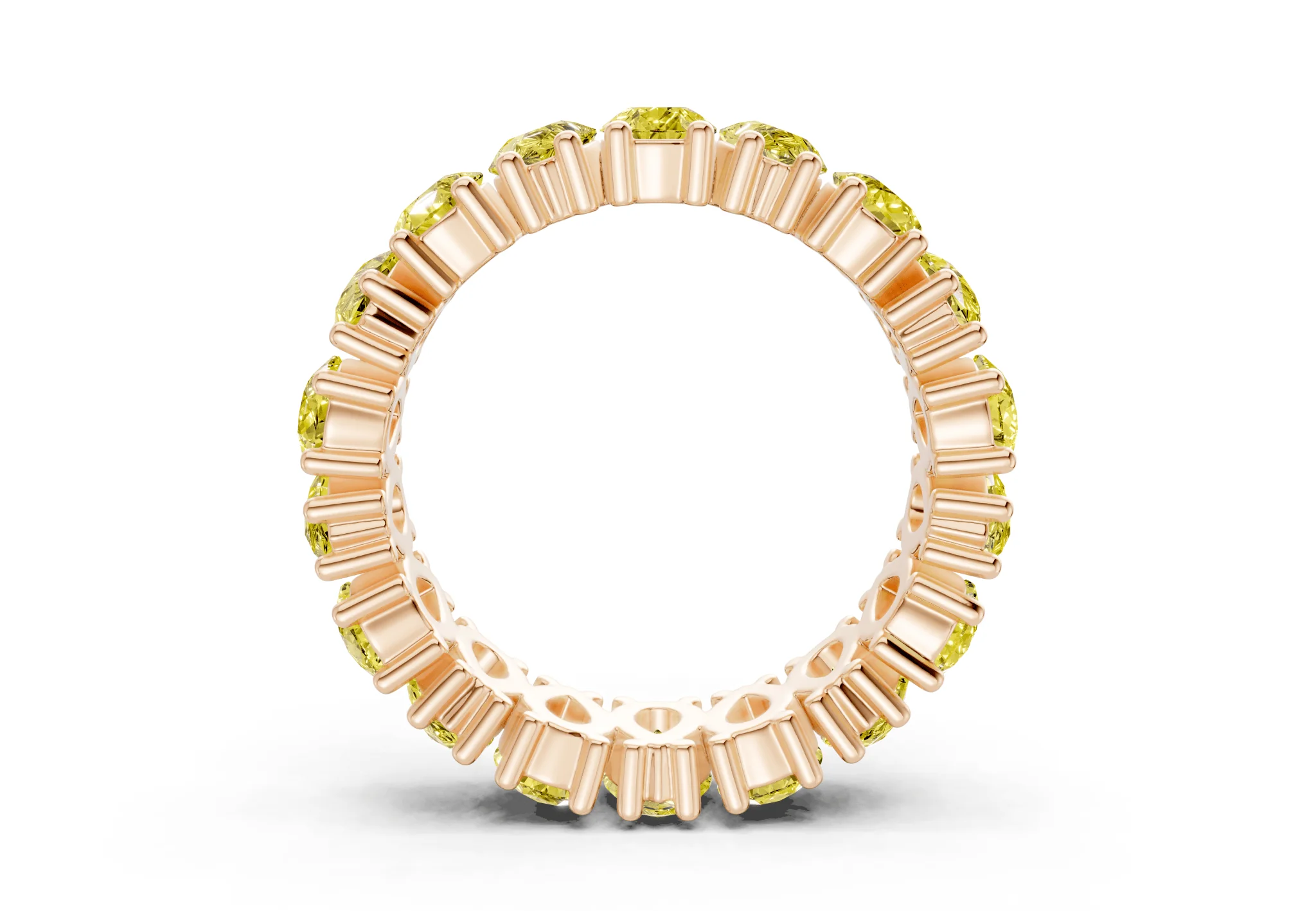 Melrose Pear Cut Yellow Diamond Eternity Band 8 Carat Total Wt. - Image 6
