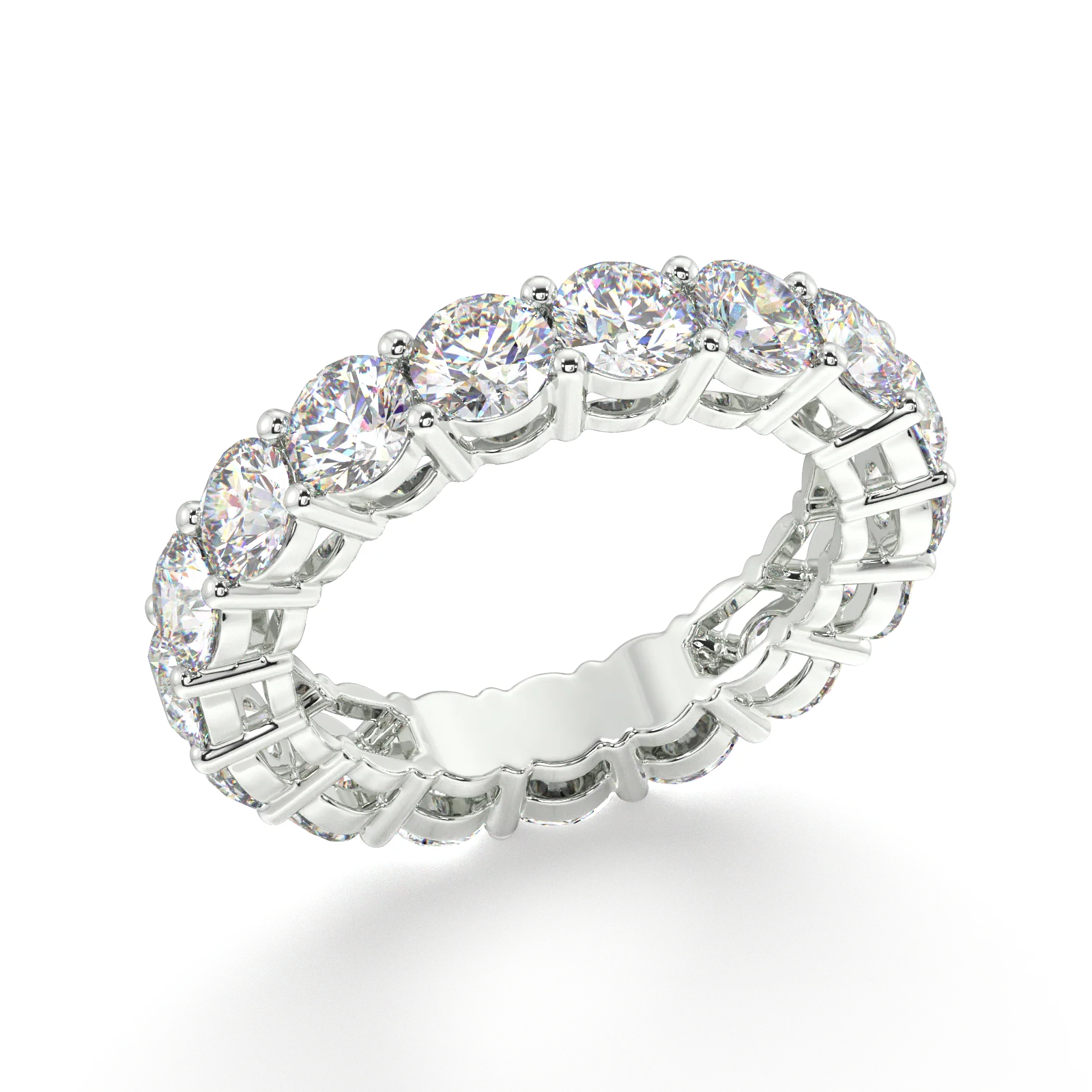 Melrose Round Classic Eternity Bands - 5ct - Image 12