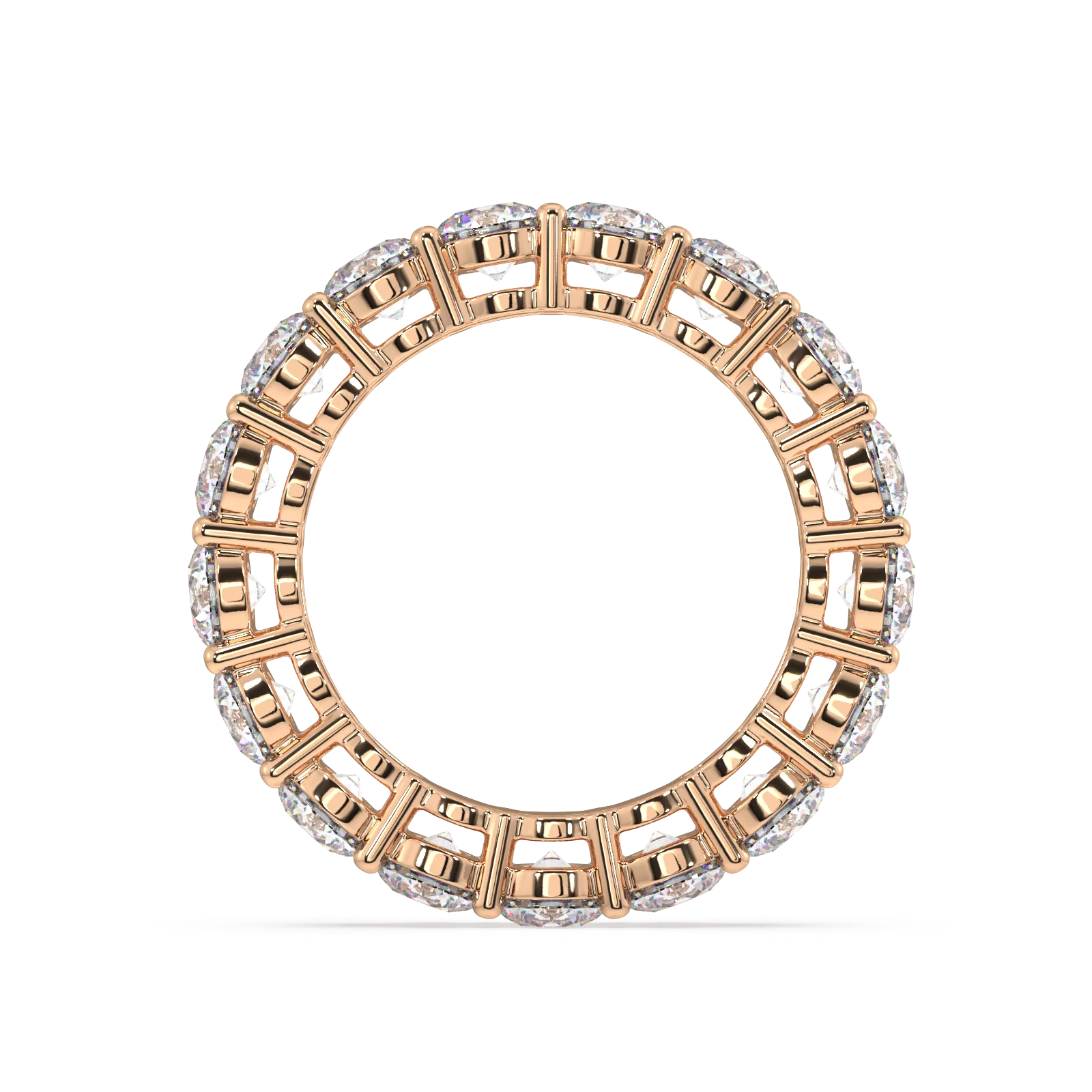 Melrose Round Classic Eternity Bands - 5ct - Image 7