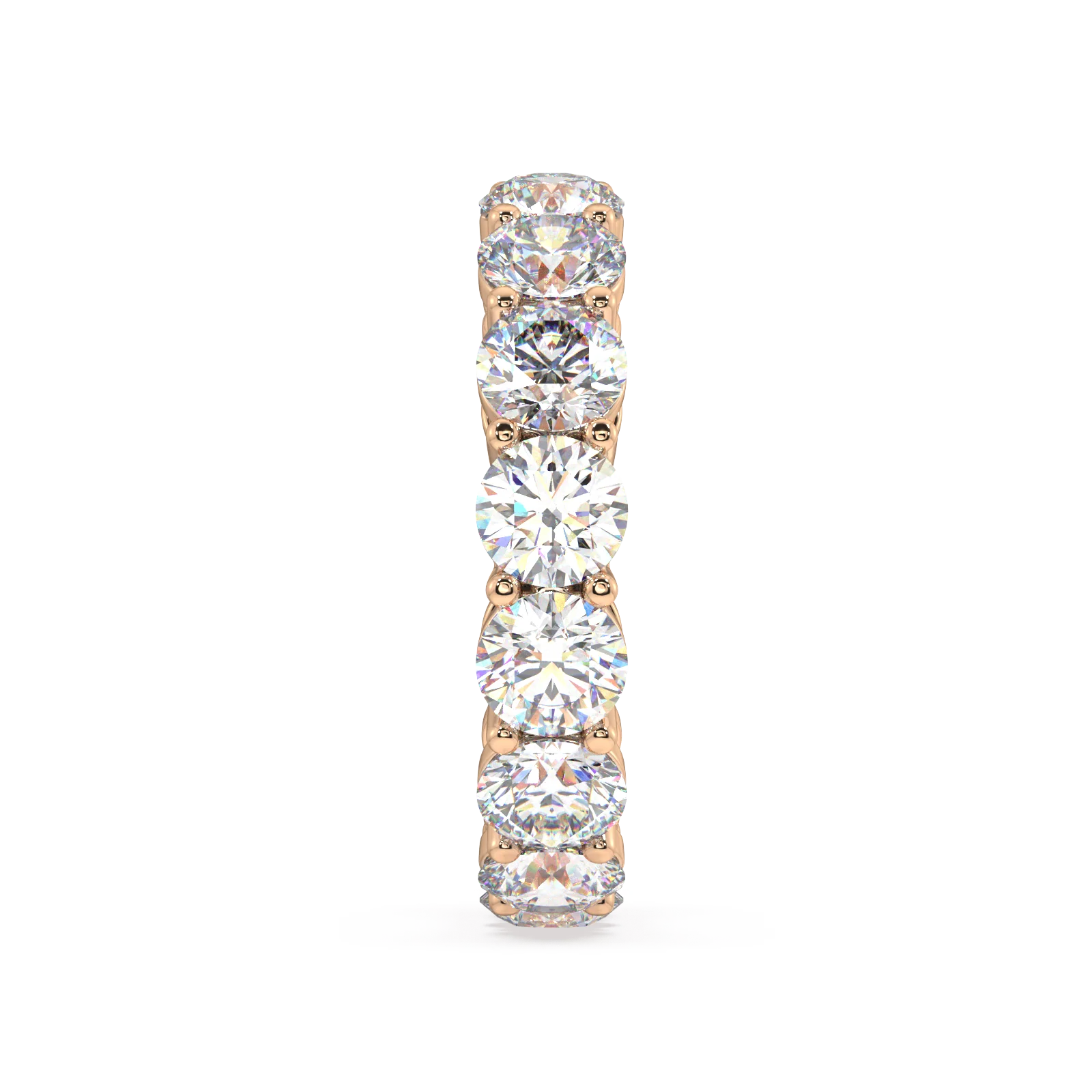 Melrose Round Classic Eternity Bands - 7ct - Image 10