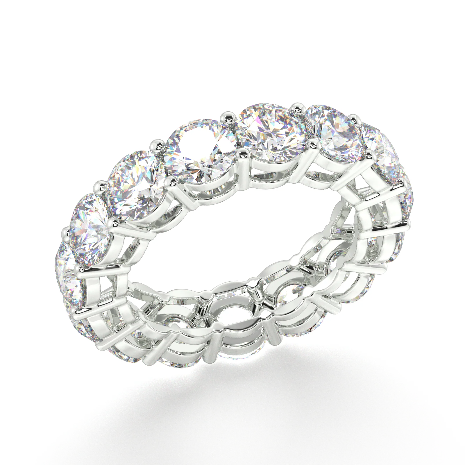 Melrose Round Classic Eternity Bands - 7ct - Image 17
