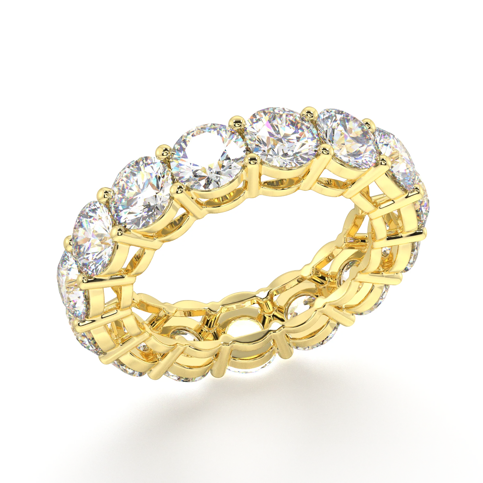 Melrose Round Classic Eternity Bands - 7ct - Image 2