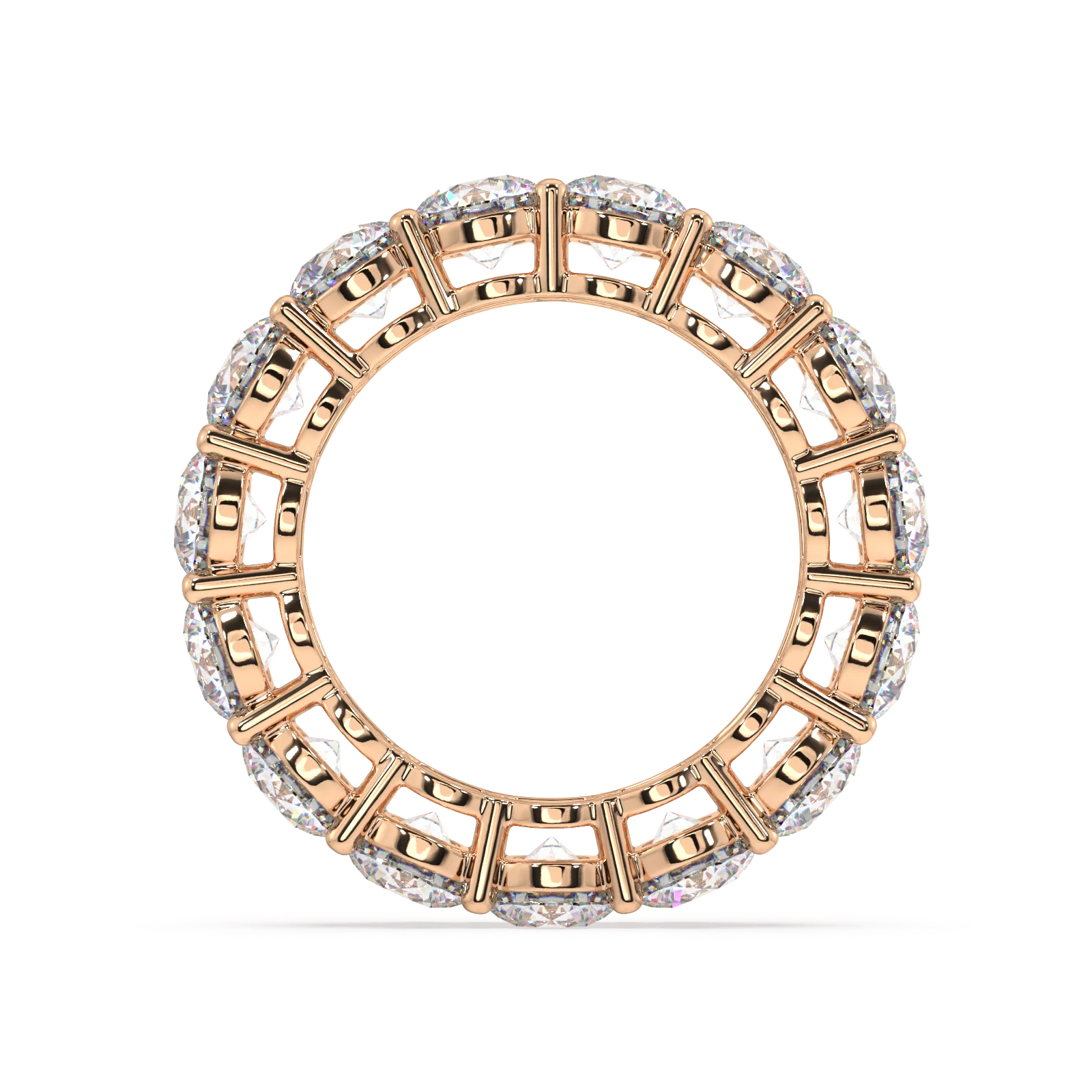 Melrose Round Classic Eternity Bands - 7ct - Image 8