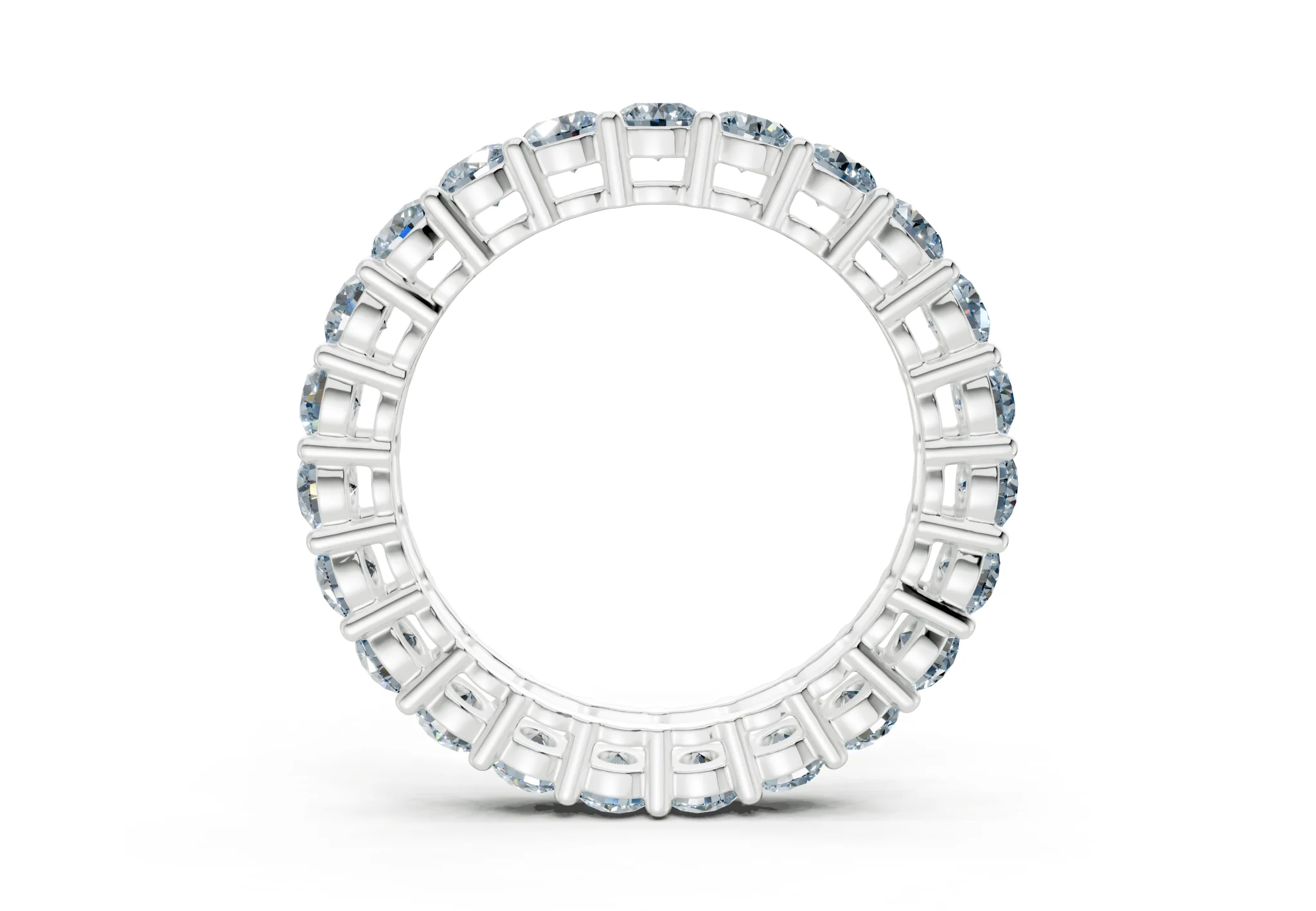 Melrose Round Cut Blue Diamond Eternity Band 7 Carat Total Wt. - Image 10