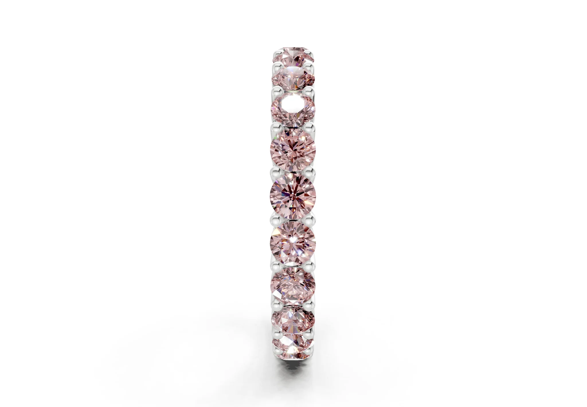 Melrose Round Cut Pink Diamond Eternity Band 5 Carat Total Wt. - Image 11