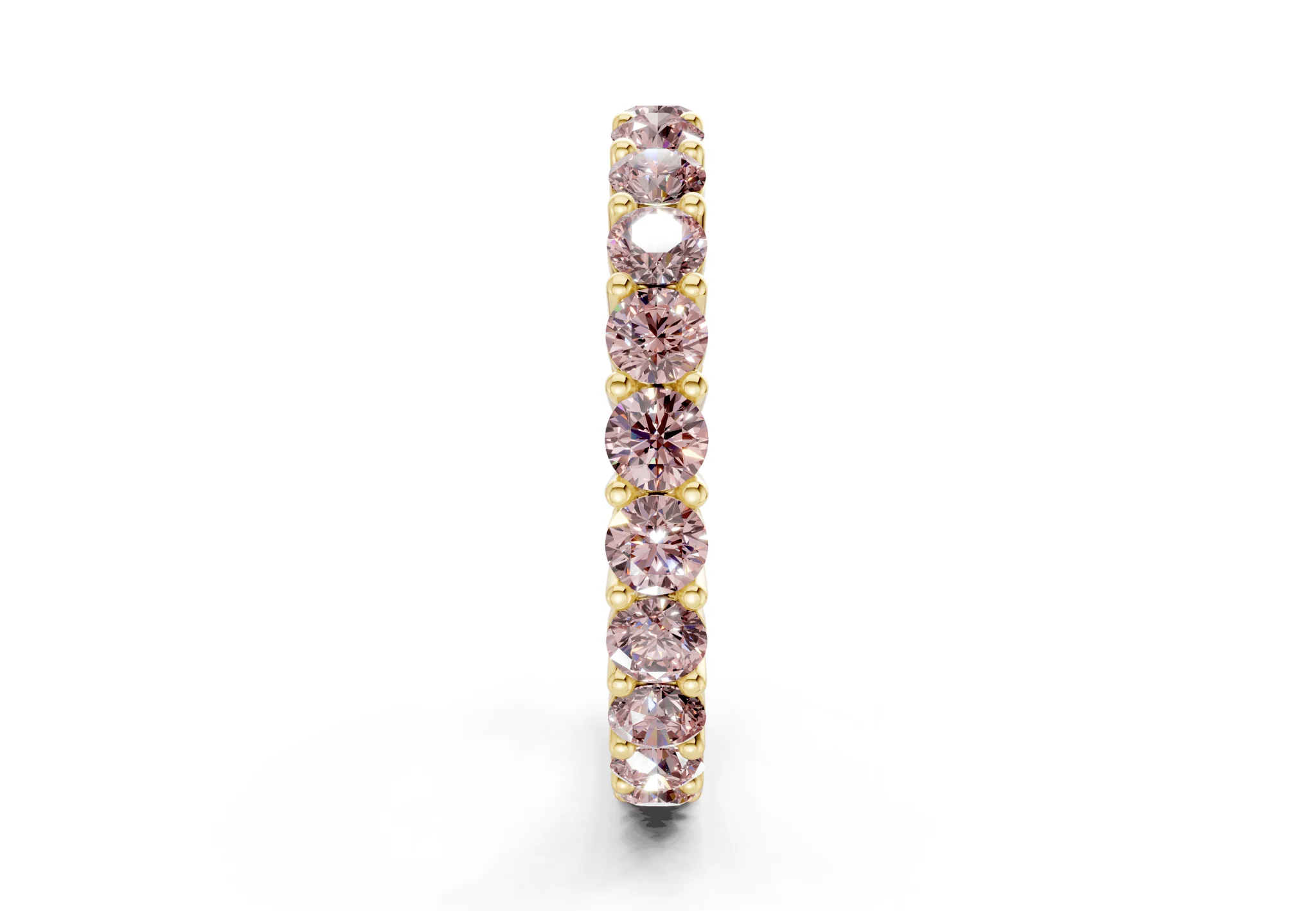 Melrose Round Cut Pink Diamond Eternity Band 5 Carat Total Wt. - Image 3