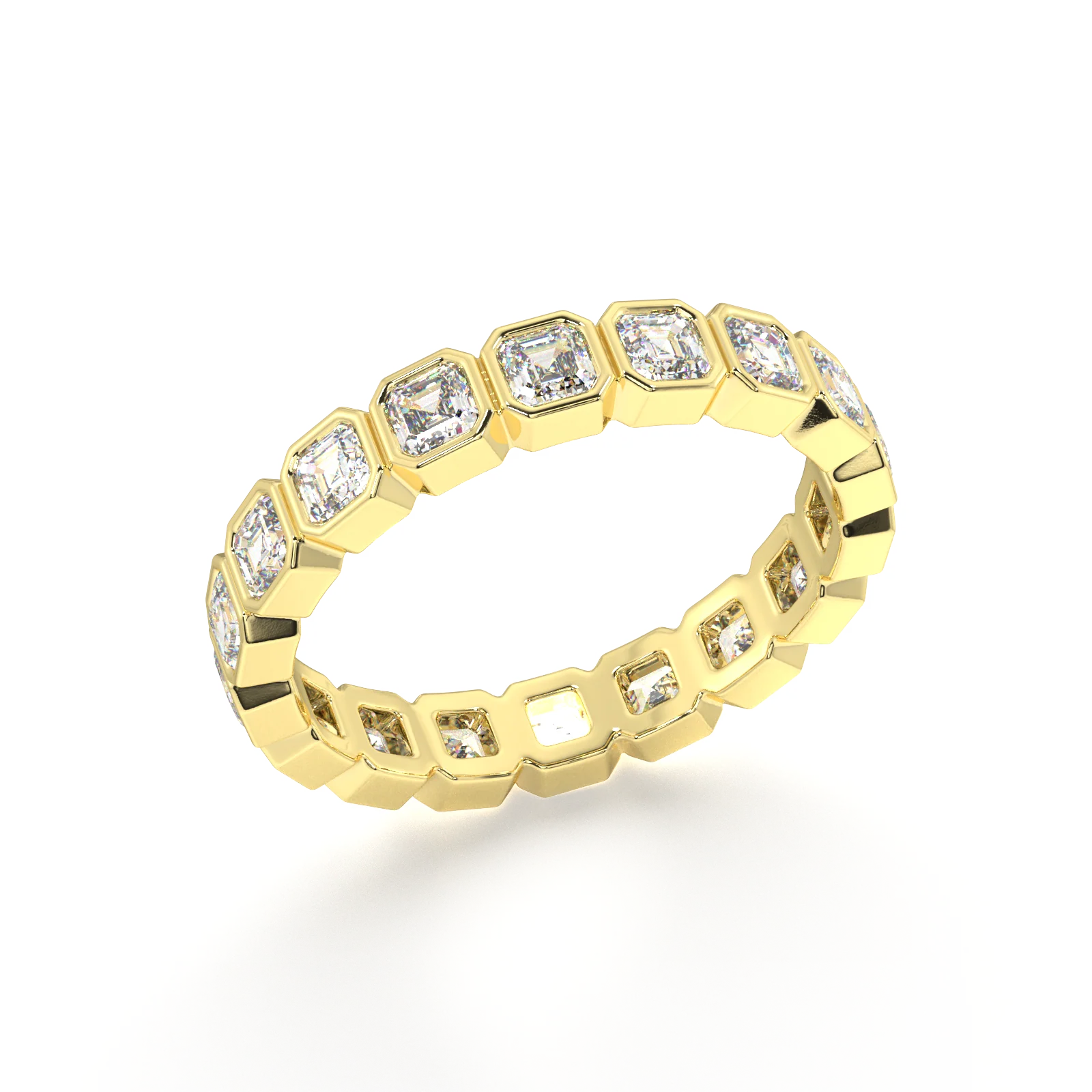 Petite Elysees Asscher Classic Eternity Bands - 2ct