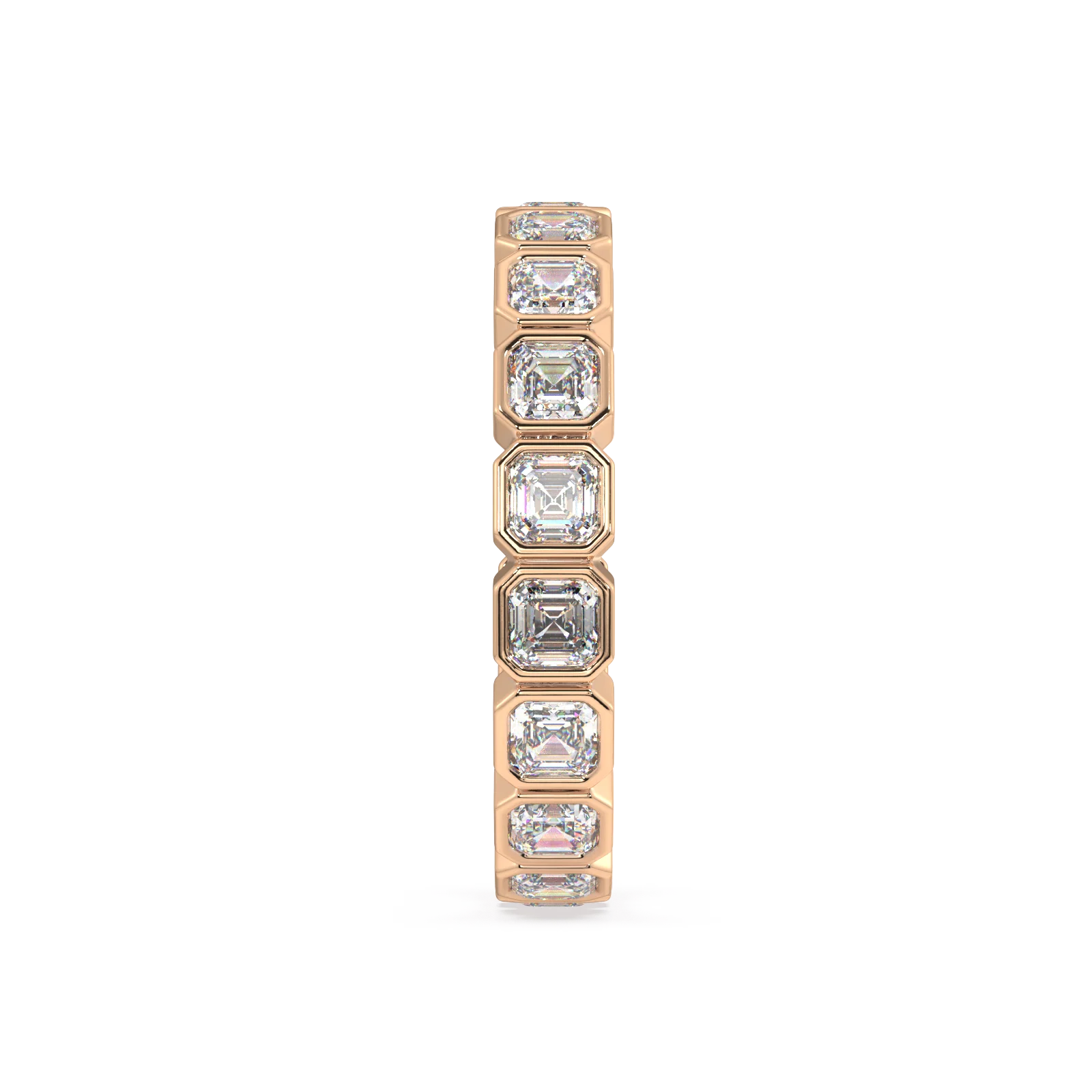 Petite Elysees Asscher Classic Eternity Bands - 2ct - Image 3
