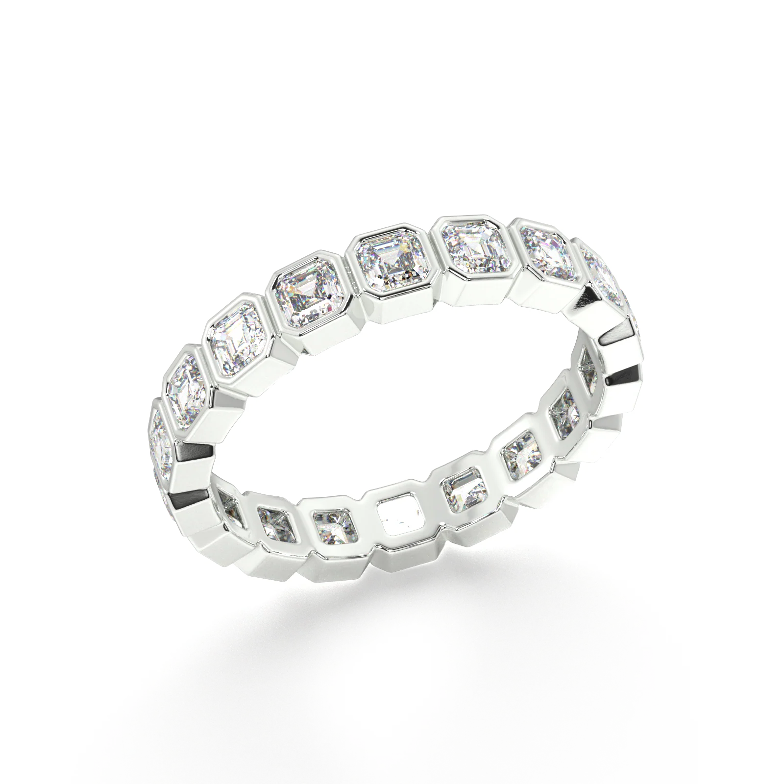 Petite Elysees Asscher Classic Eternity Bands - 2ct - Image 5