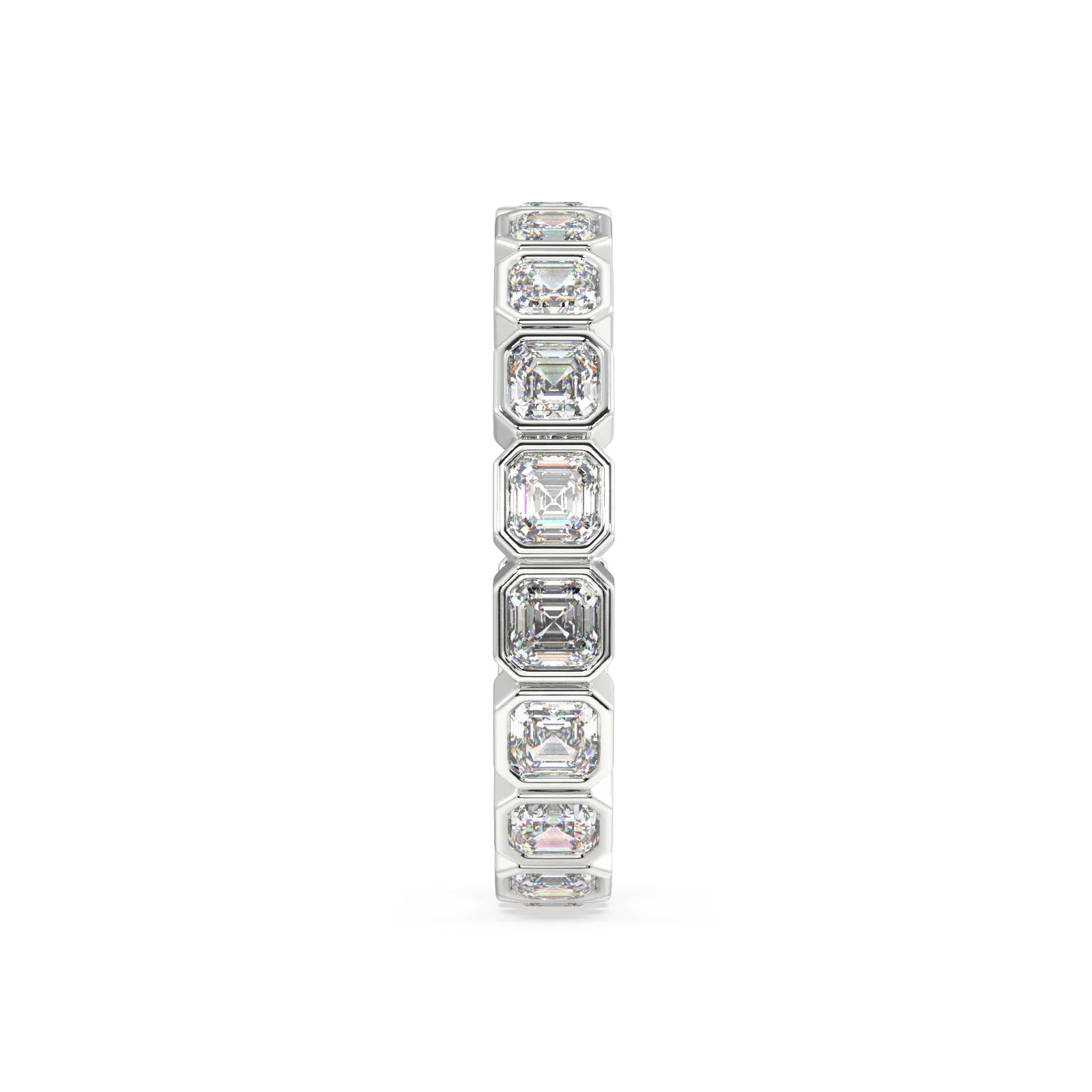 Petite Elysees Asscher Classic Eternity Bands - 2ct - Image 7