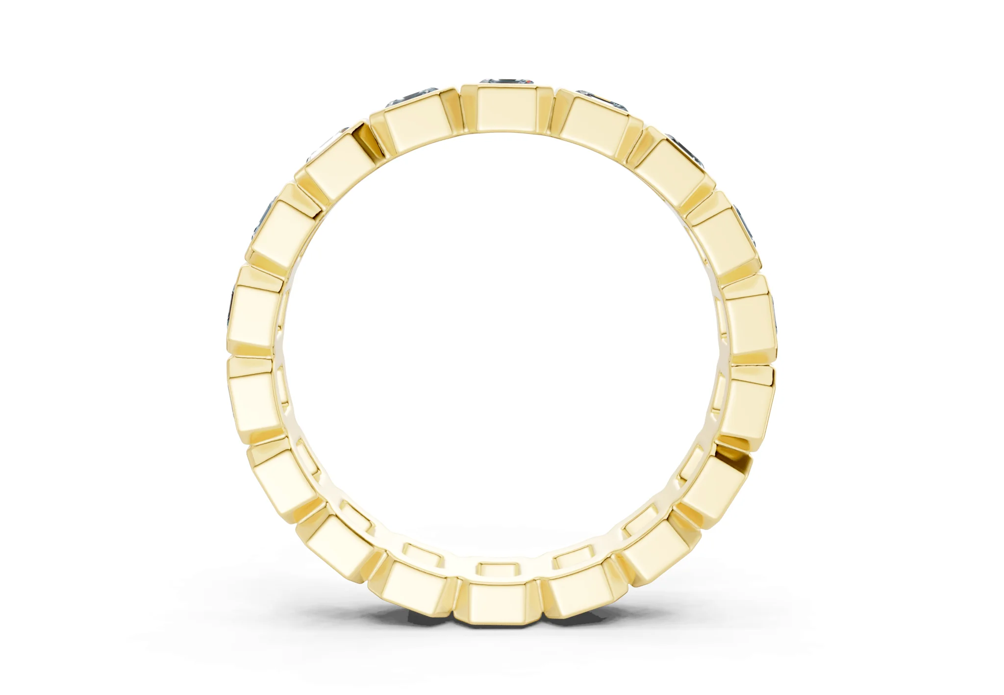 Petite Elysees Asscher Cut Blue Diamond Eternity Band 1½ Carat Total Wt. - Image 2