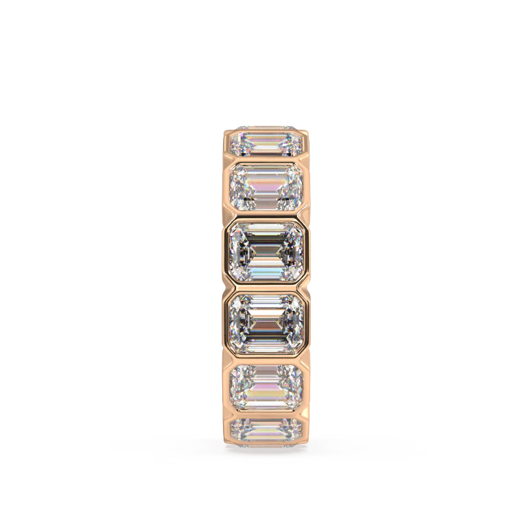 Petite Elysees Emerald Classic Eternity Bands - 2ct - Image 3