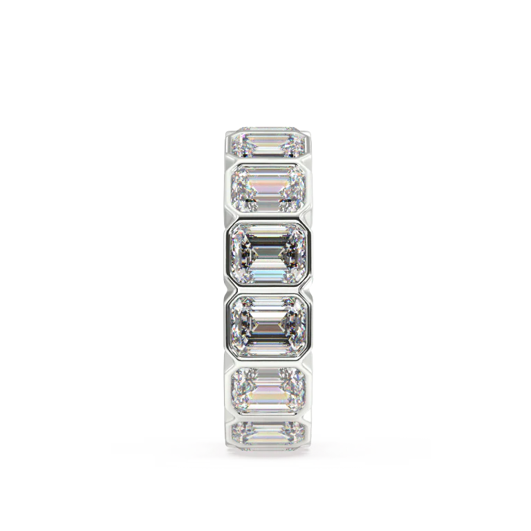 Petite Elysees Emerald Classic Eternity Bands - 2ct - Image 7