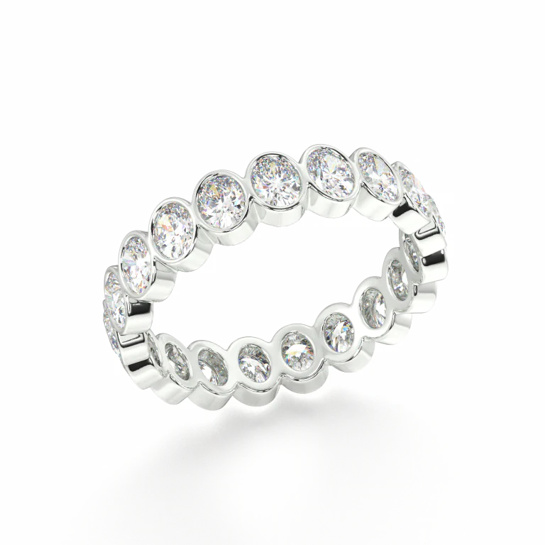 Petite Elysees Oval Classic Eternity Bands - 2ct - Image 11