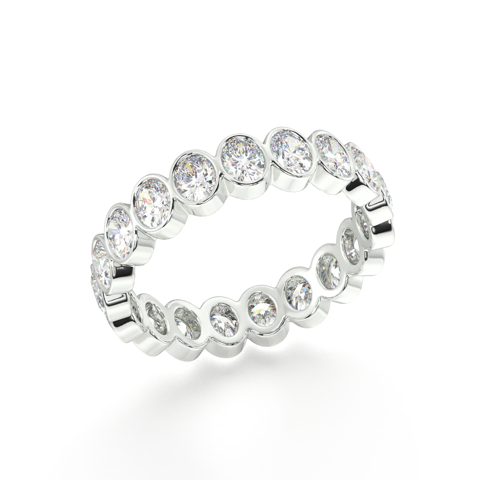 Petite Elysees Oval Classic Eternity Bands - 2ct - Image 12