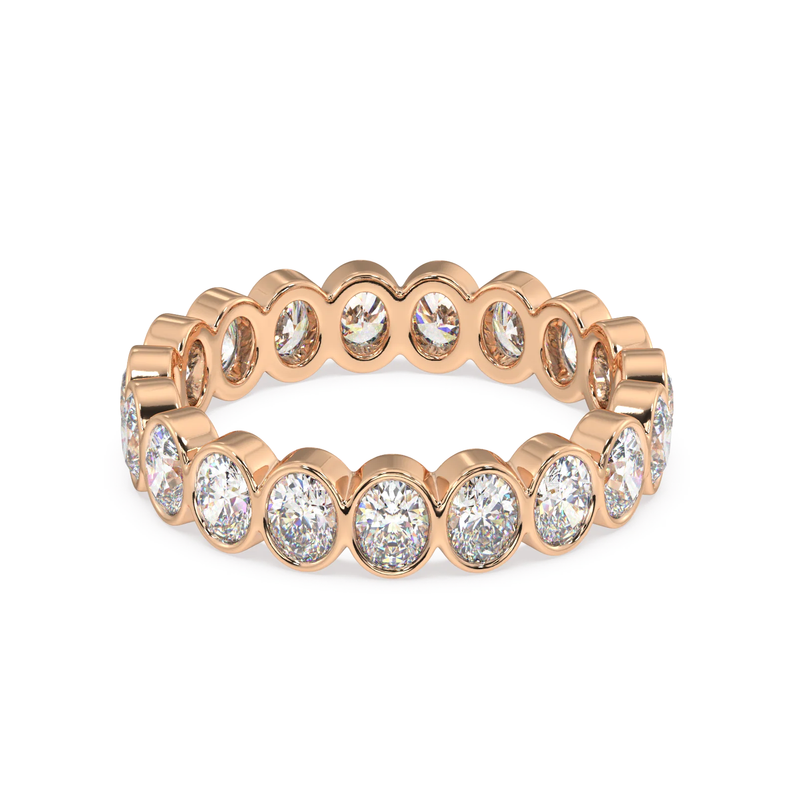 Petite Elysees Oval Classic Eternity Bands - 2ct - Image 6