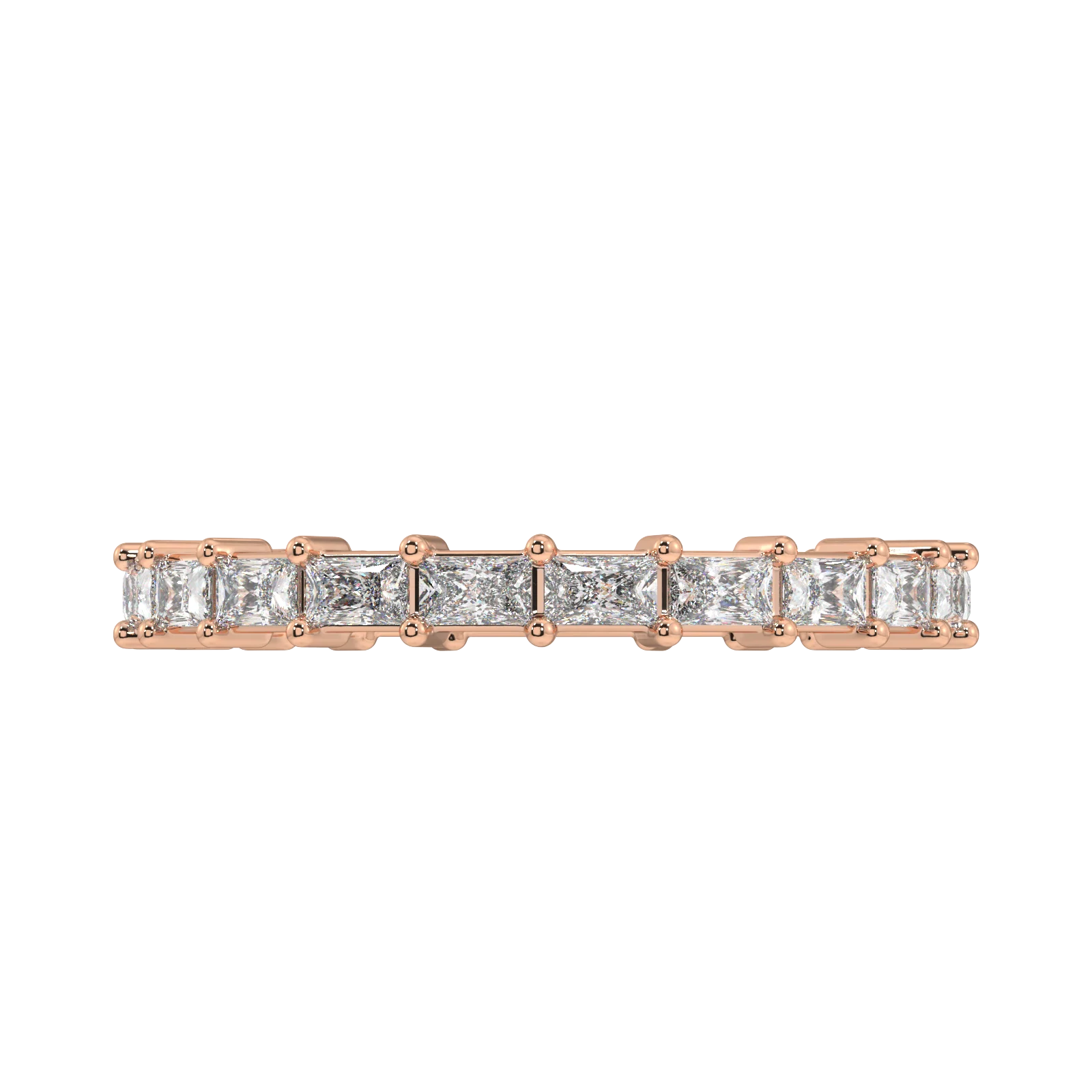 Petite Greenwich Radiant Eternity Bands - 1ct - Image 6
