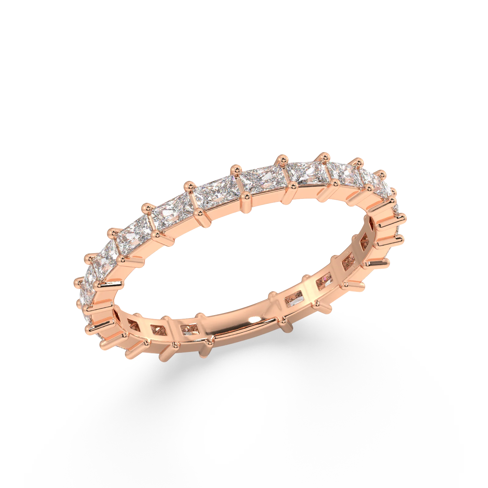 Petite Greenwich Radiant Eternity Bands - 1ct - Image 7