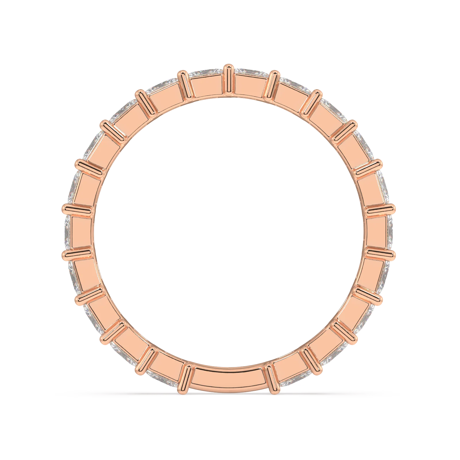 Petite Greenwich Radiant Eternity Bands - 1ct - Image 8