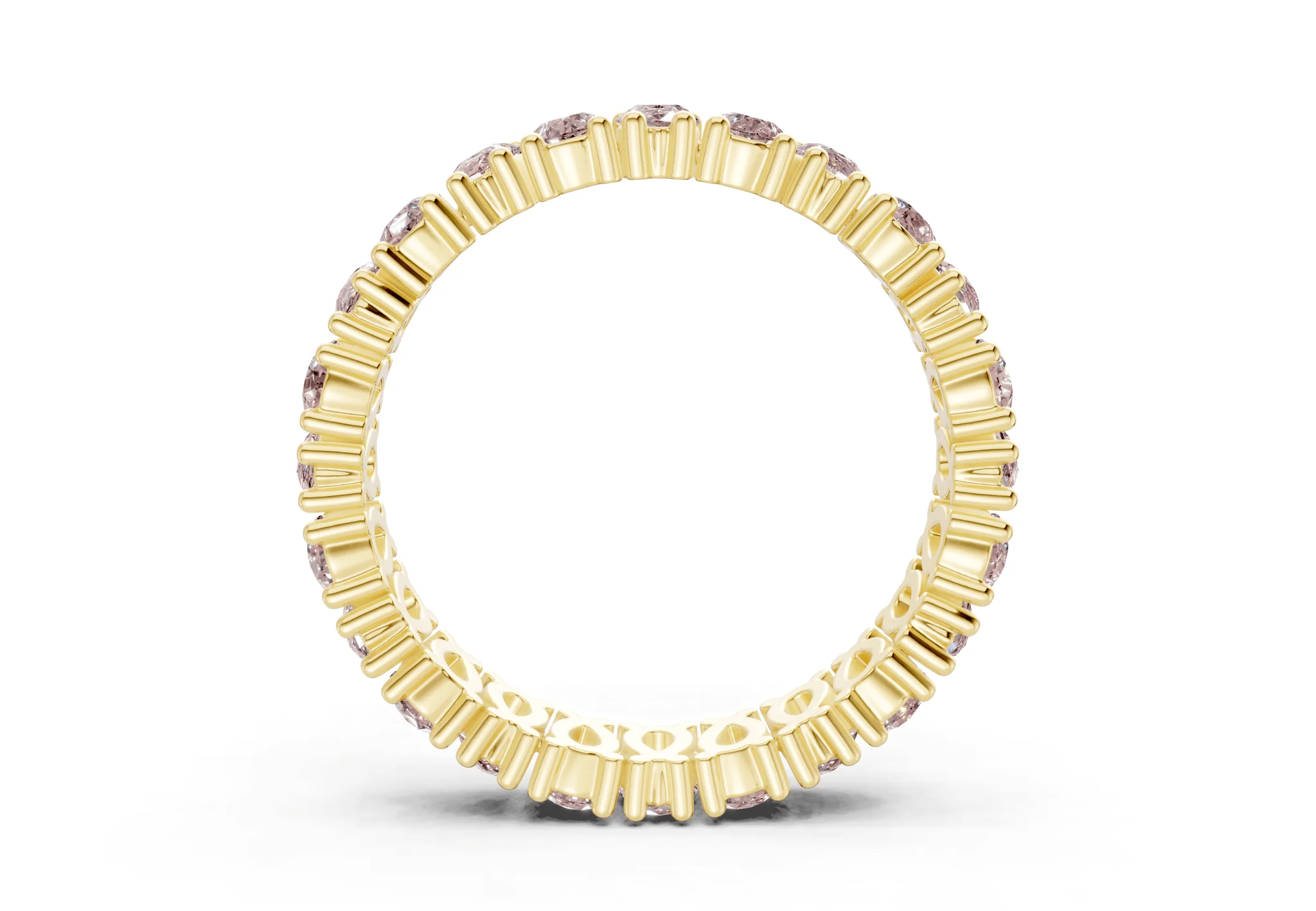 Petite Melrose Pear Cut Pink Diamond Eternity Band 2½ Carat Total Wt. - Image 2