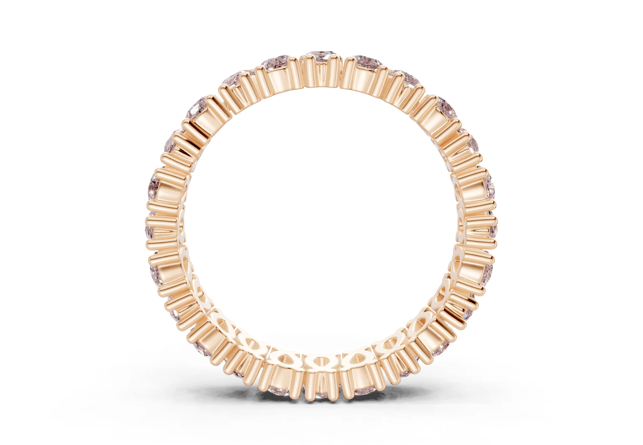 Petite Melrose Pear Cut Pink Diamond Eternity Band 2½ Carat Total Wt. - Image 6