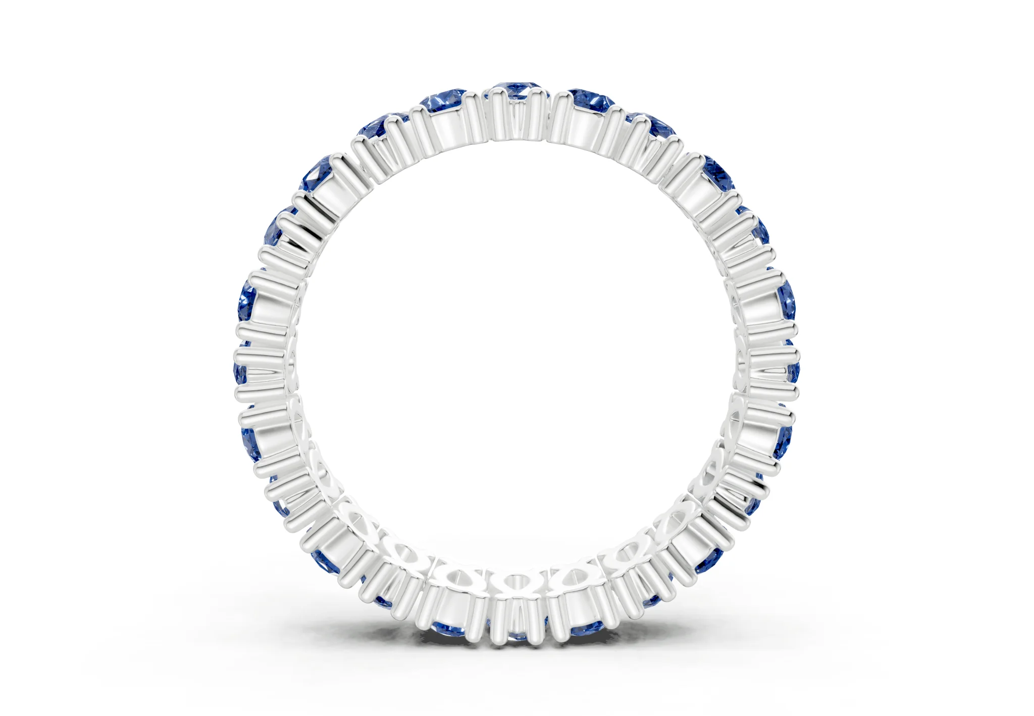 Petite Melrose Pear Cut Sapphire Gemstone Eternity Band 2½ Carat Total Wt. - Image 10