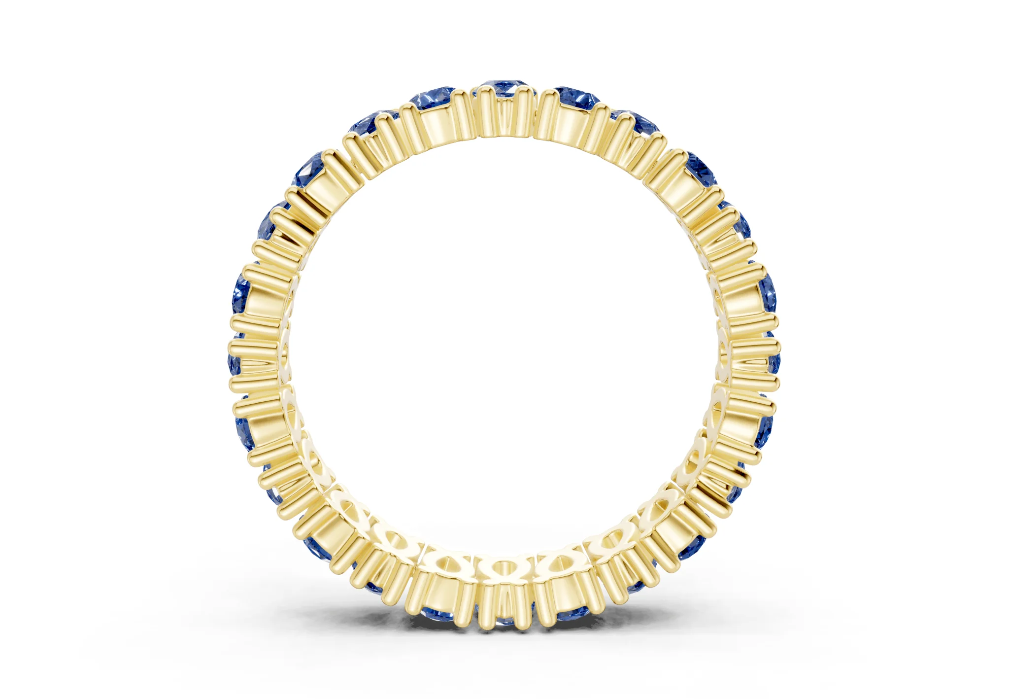 Petite Melrose Pear Cut Sapphire Gemstone Eternity Band 2½ Carat Total Wt. - Image 2