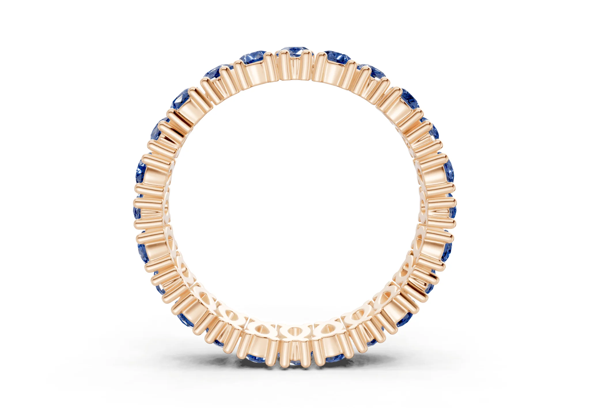 Petite Melrose Pear Cut Sapphire Gemstone Eternity Band 2½ Carat Total Wt. - Image 6