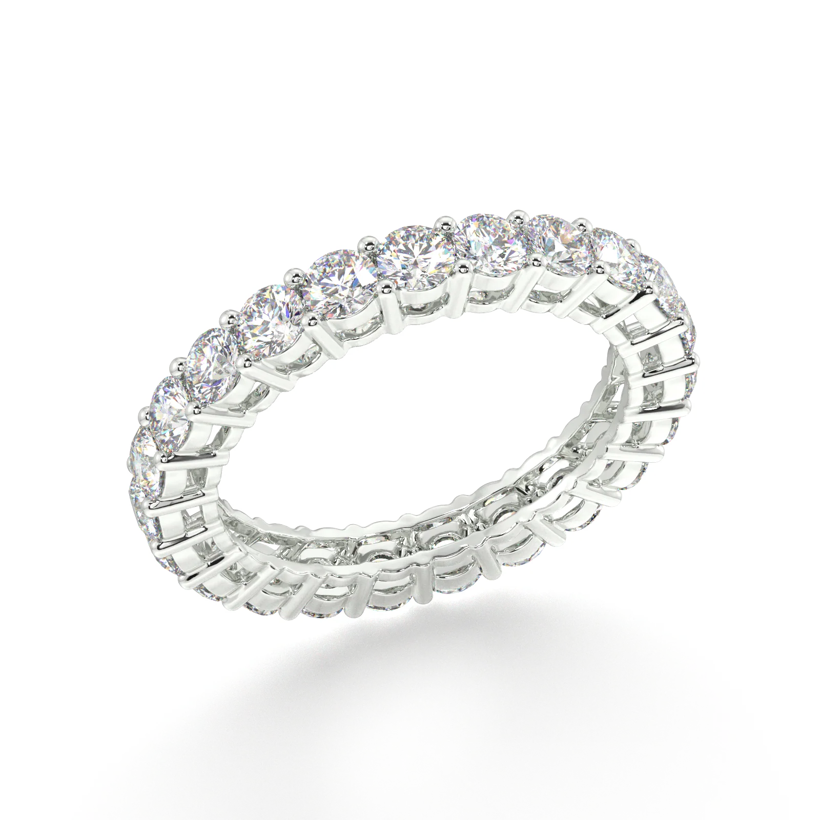 Petite Melrose Round Classic Eternity Bands - 3ct - Image 12