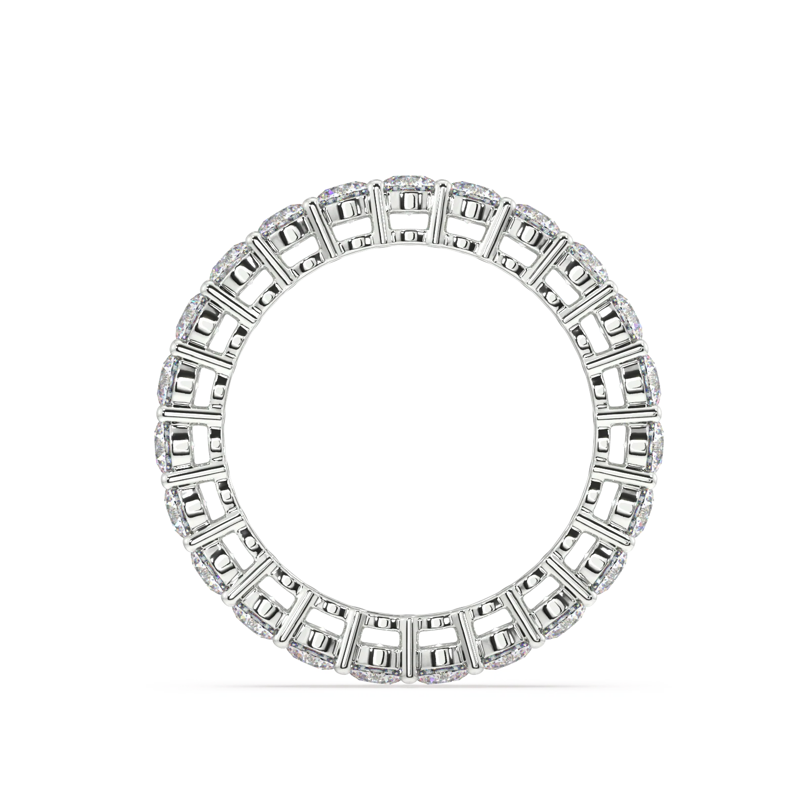 Petite Melrose Round Classic Eternity Bands - 3ct - Image 13