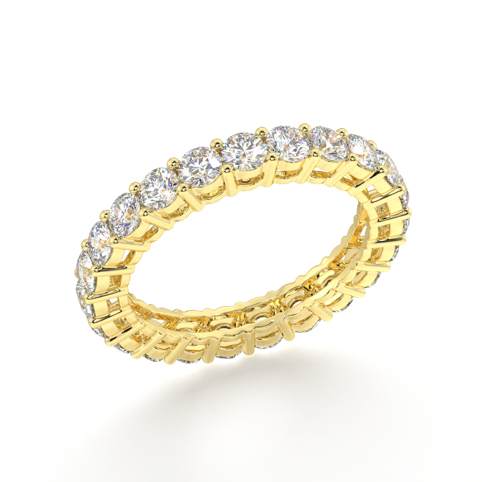 Petite Melrose Round Classic Eternity Bands - 3ct - Image 2