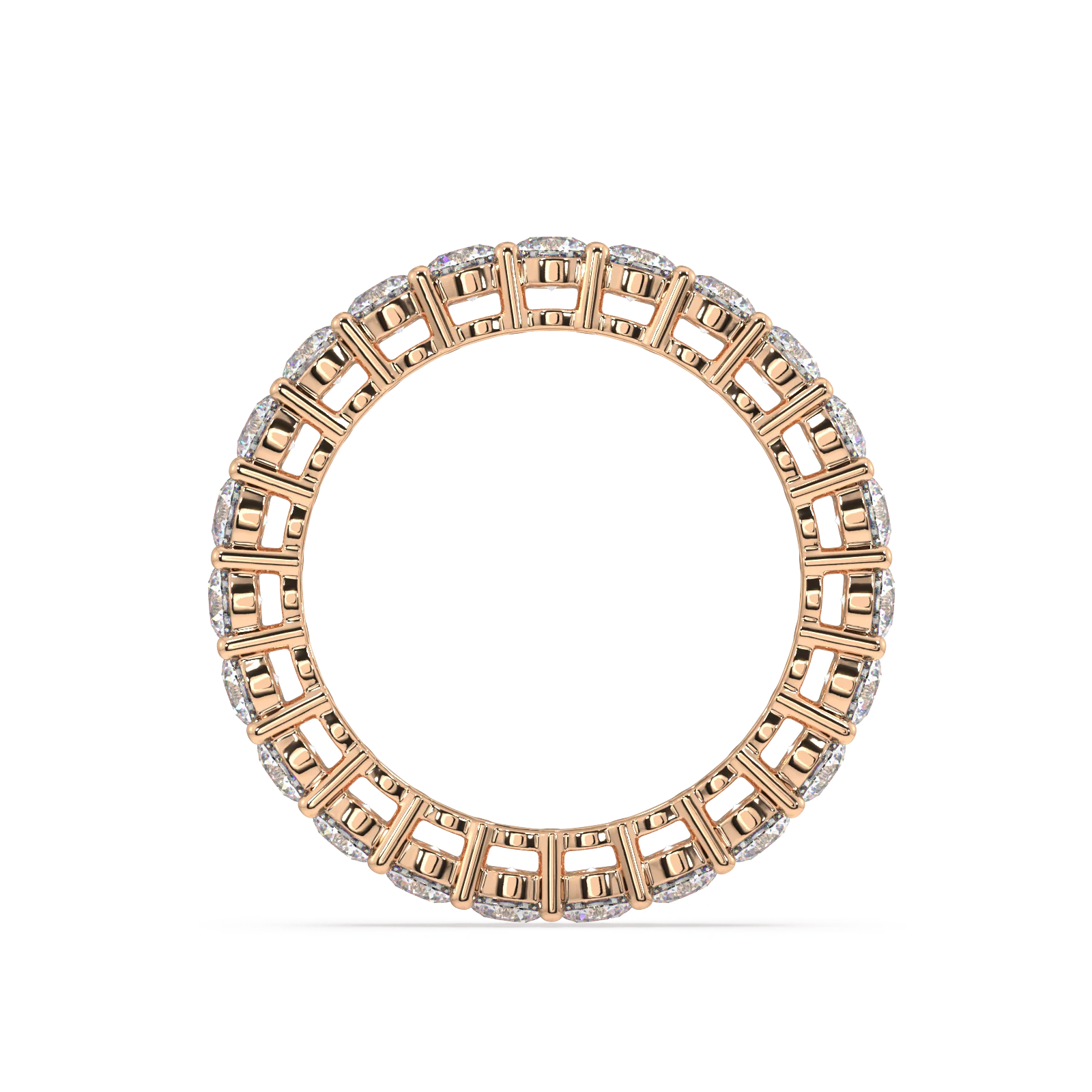 Petite Melrose Round Classic Eternity Bands - 3ct - Image 8