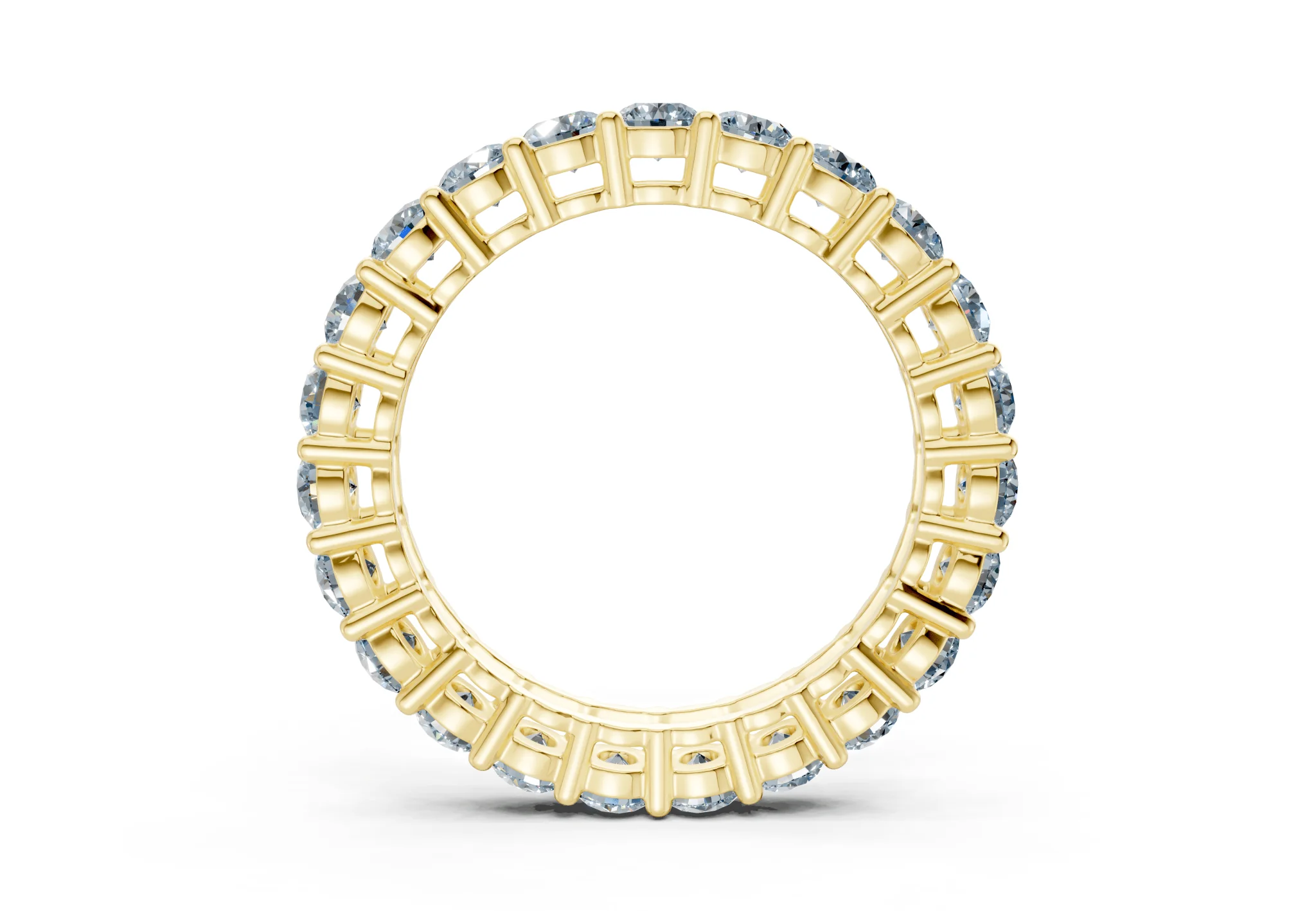 Petite Melrose Round Cut Blue Diamond Eternity Band 2½ Carat Total Wt. - Image 2