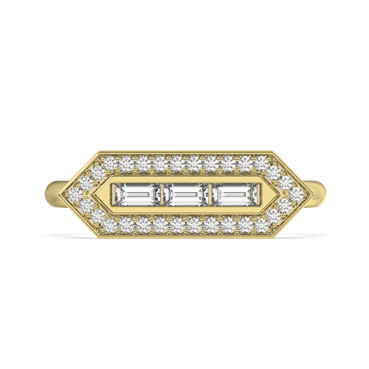 Sonnet Baguette Diamond Ring