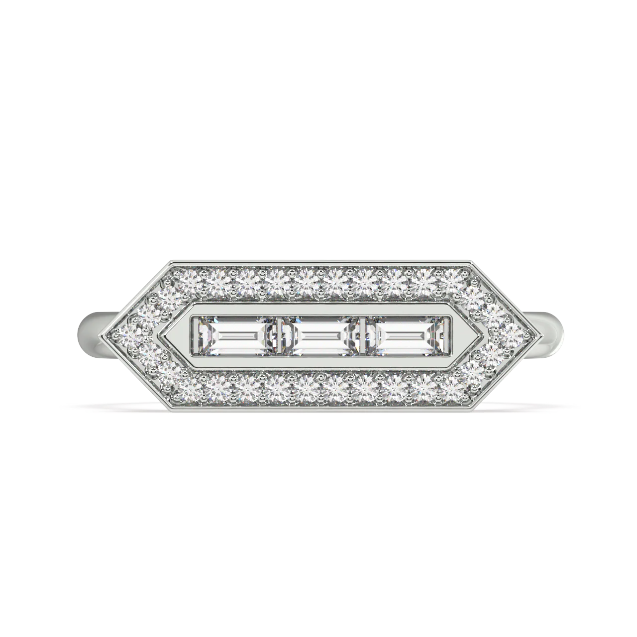 Sonnet Baguette Diamond Ring - Image 11