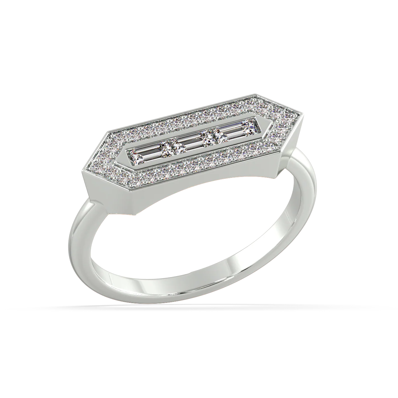 Sonnet Baguette Diamond Ring - Image 12